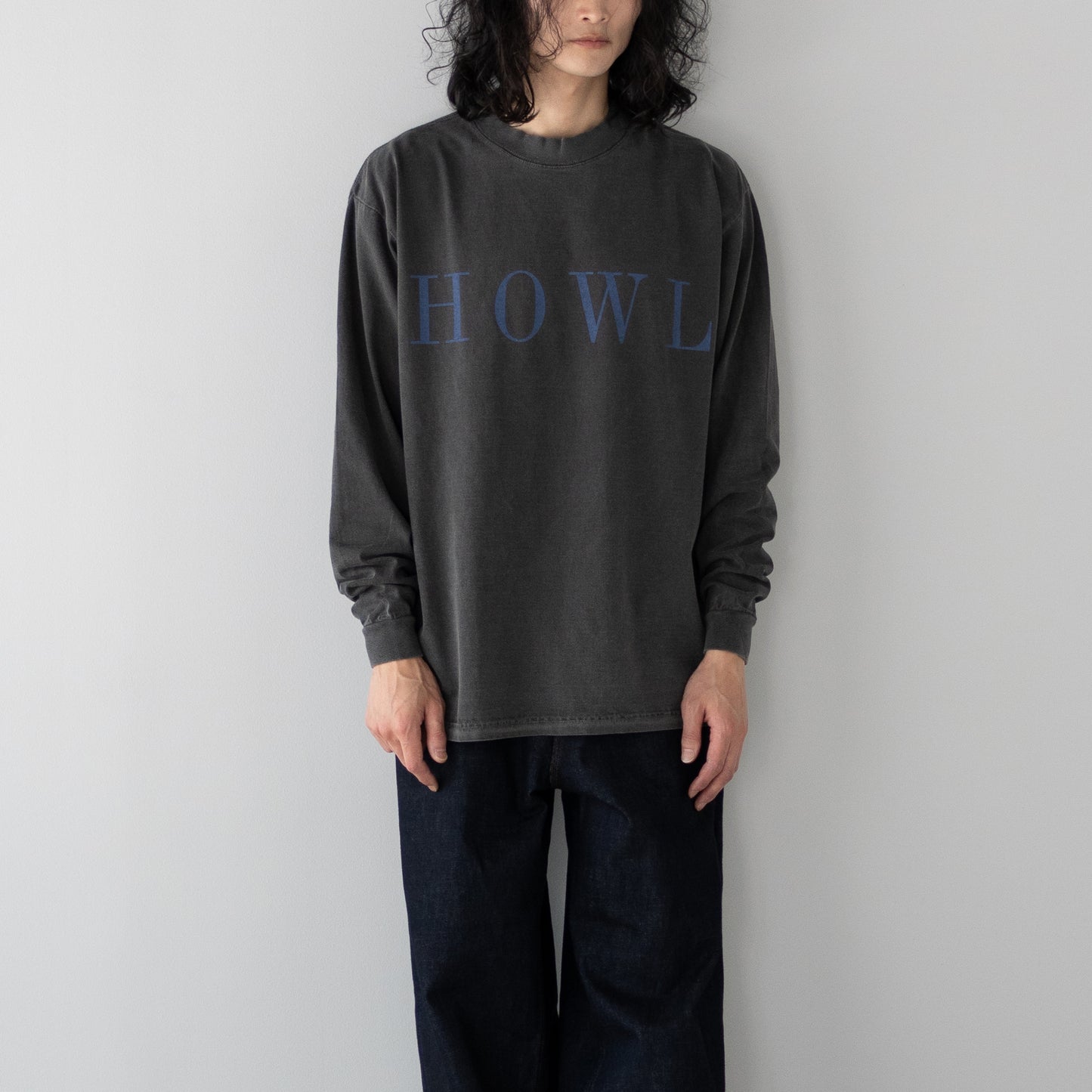 ESSAY/ PIGMENT DROPSHOULDER LONG T-SHIRT "HOWL"