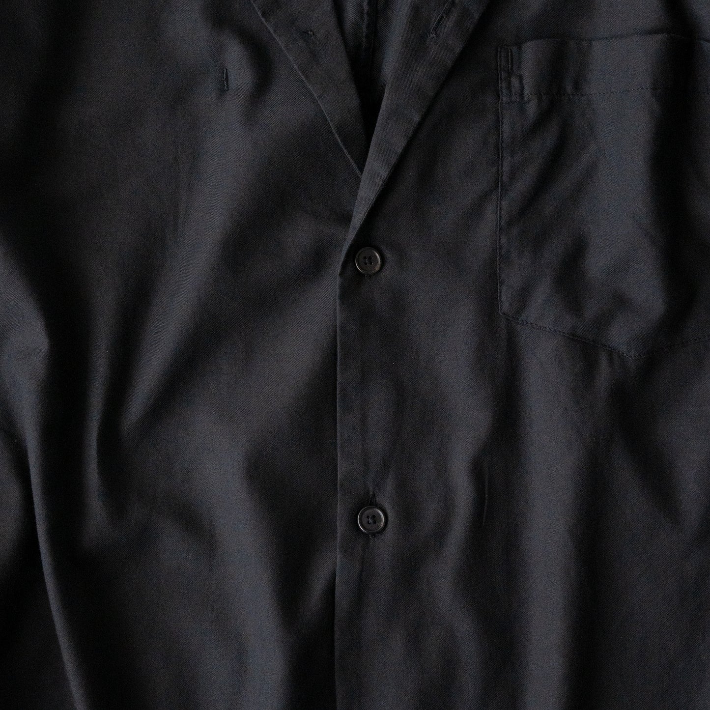 ANCELLM / C/S TAILORED SHIRT "BLACK"