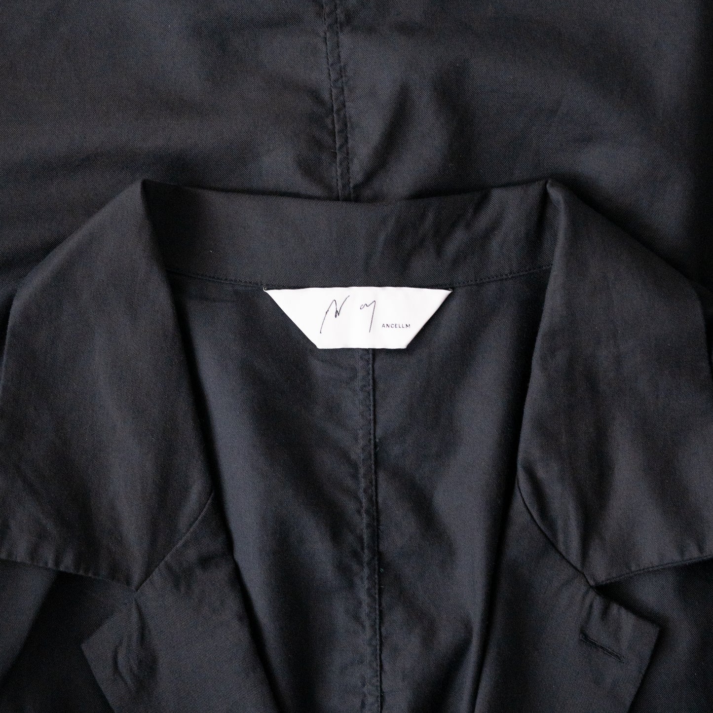 ANCELLM / C/S TAILORED SHIRT "BLACK"