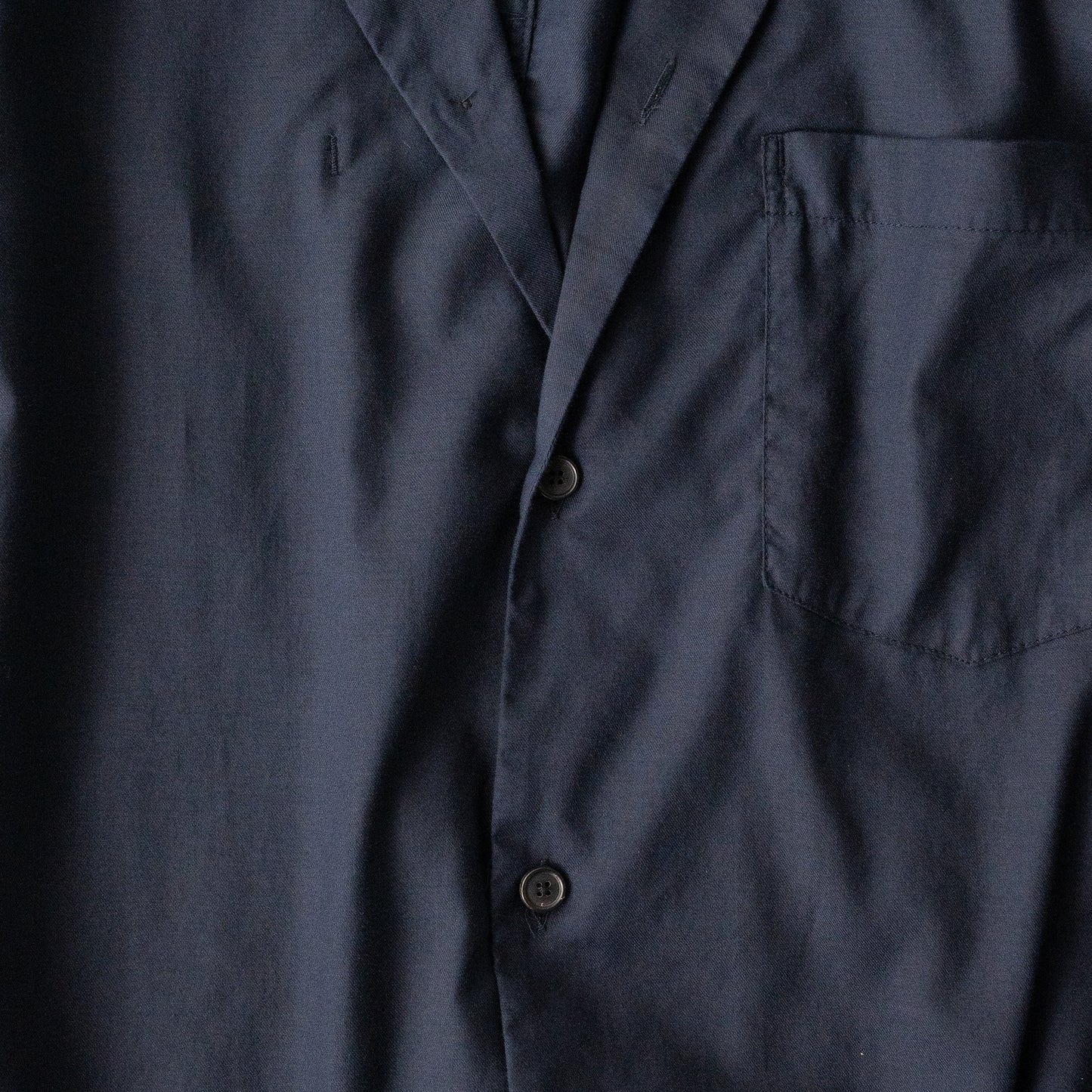 ANCELLM / C/S TAILORED SHIRT "NAVY"