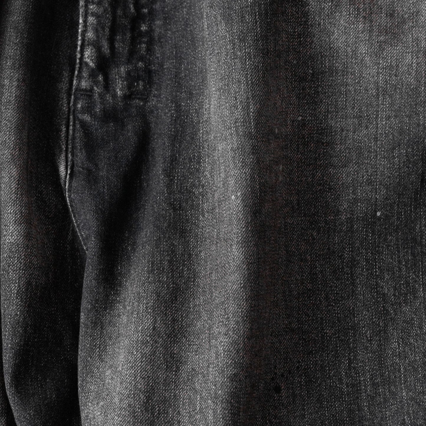 ANCELLM / DENIM PAINTER SHORTS "BLACK"