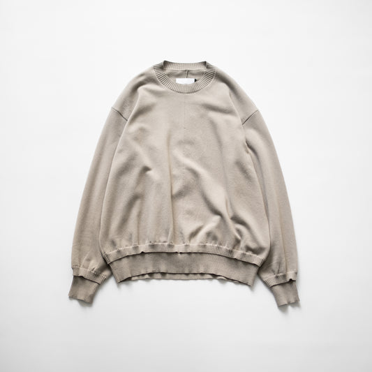 ssstein/ COTTON SMOOTH KNIT LS "TAUPE"