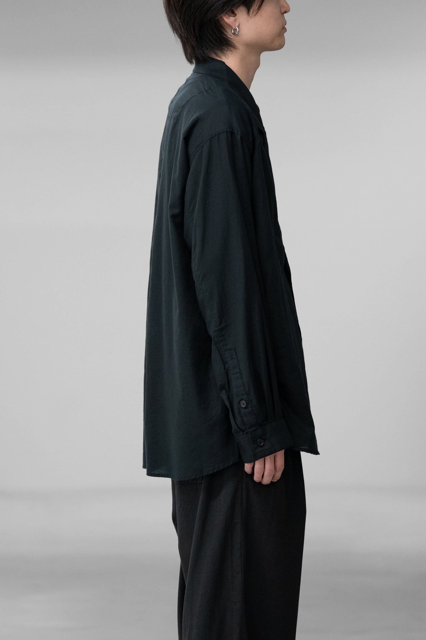 ANCELLM / C/S TAILORED SHIRT "BLACK"