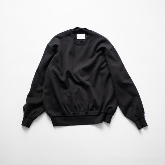 ssstein/ COTTON SMOOTH KNIT LS "BLACK"