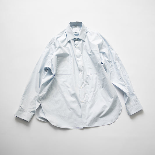 ssstein/ OVERSIZED DOWN PAT SHIRT "OFF BLUE"