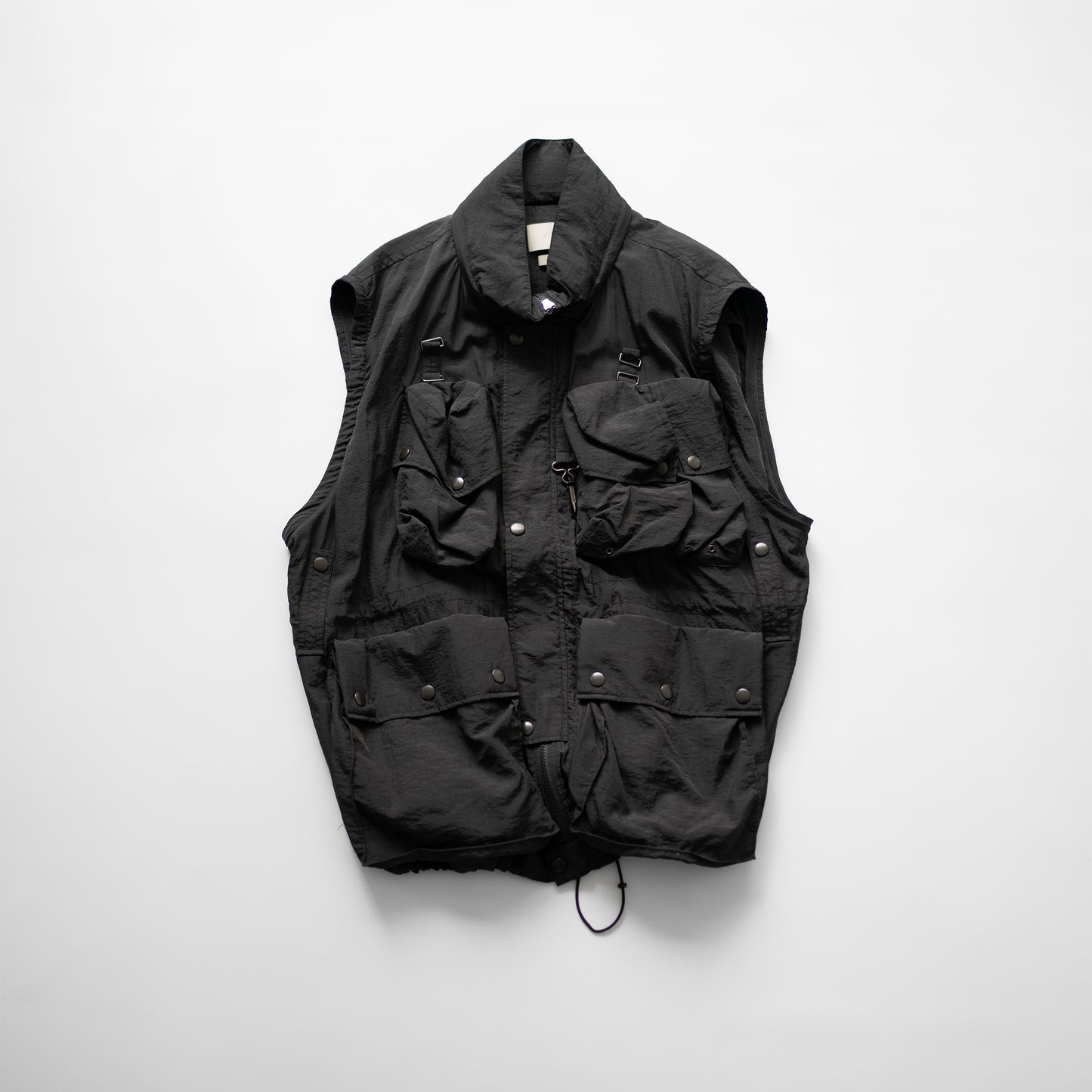 YOKE/ NYLON MULTI POCKETS DETACHABLE UTILITY BLOUSON "BLACK"