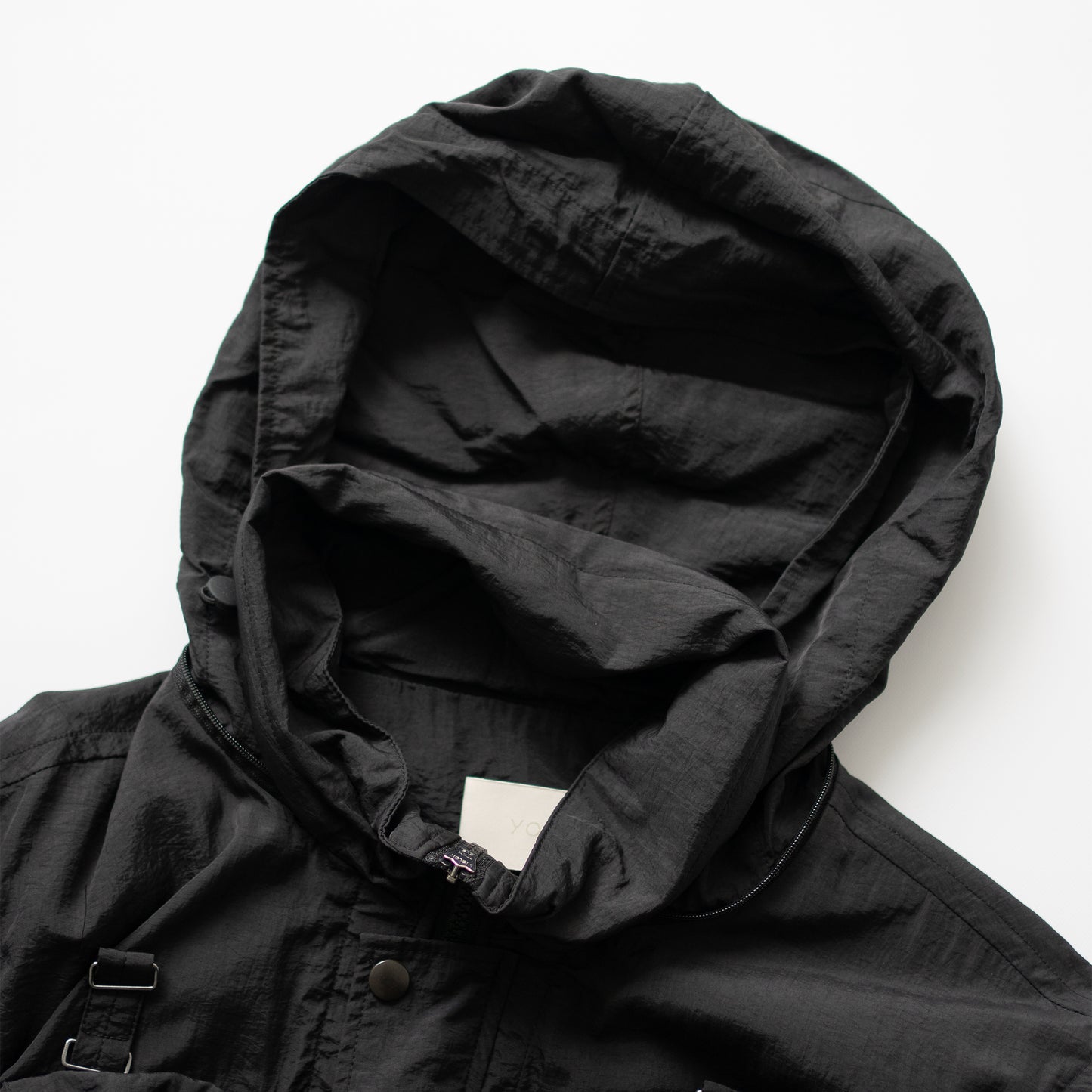 YOKE/ NYLON MULTI POCKETS DETACHABLE UTILITY BLOUSON "BLACK"