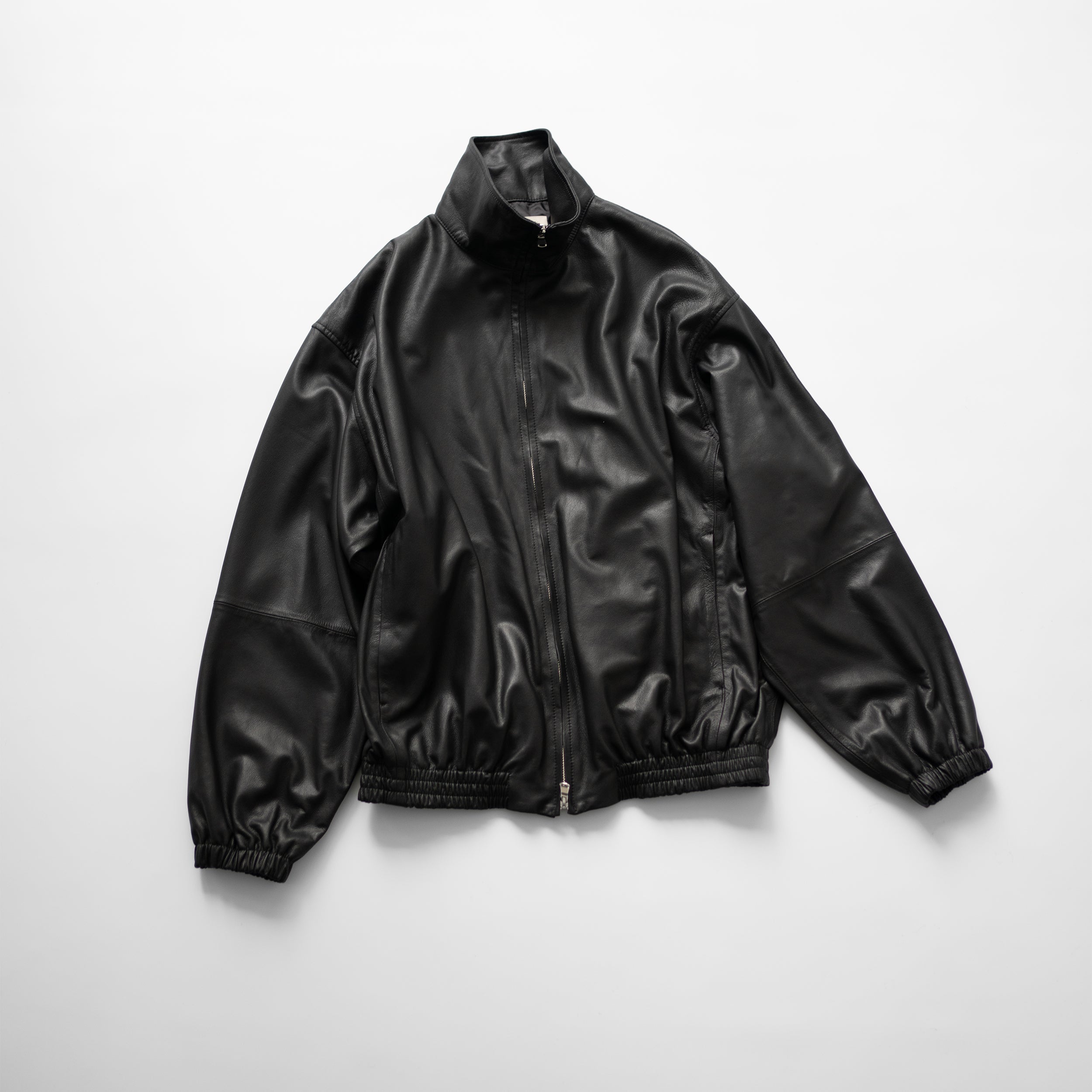YOKE/ LEATHER TRAINING JACKET 