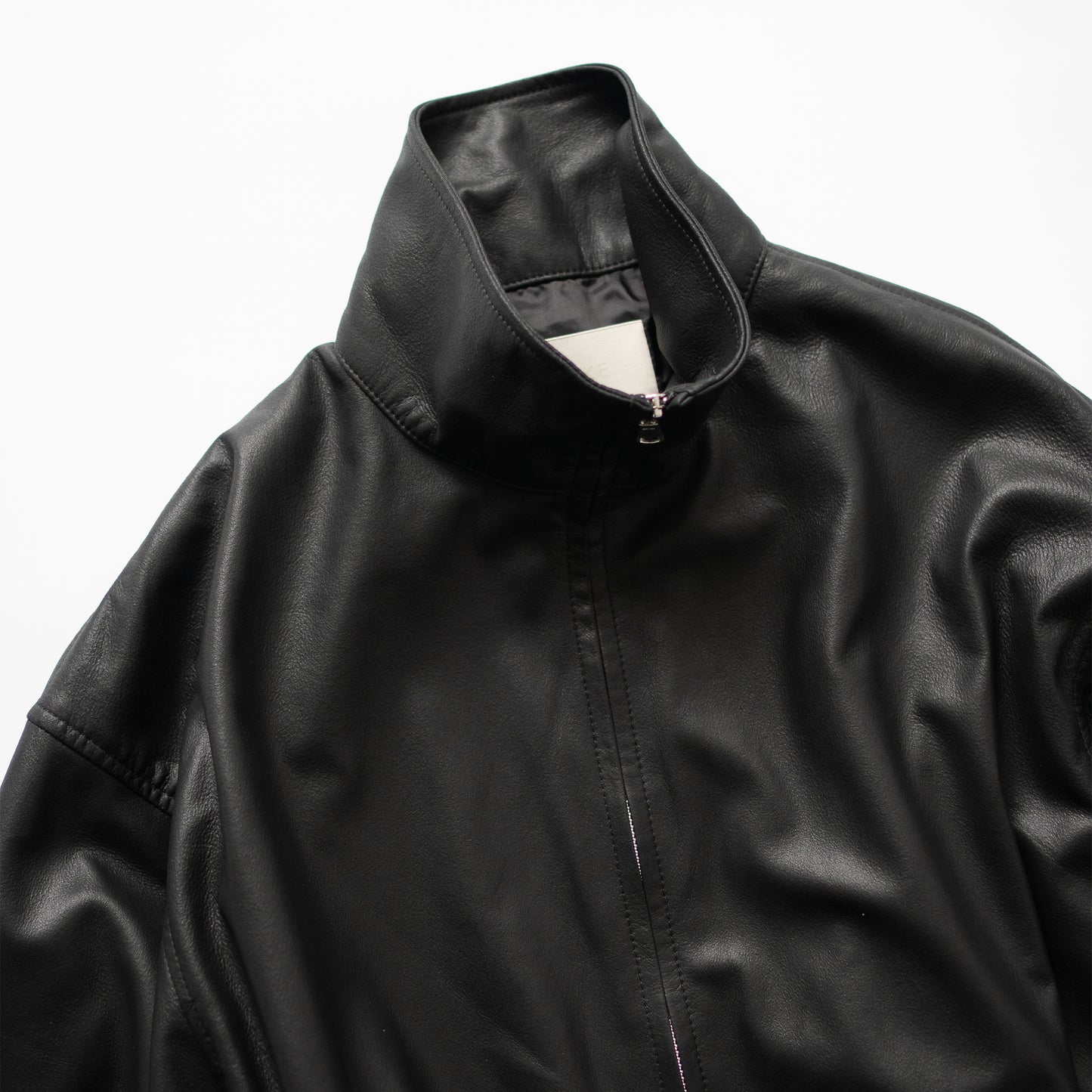 YOKE/ LEATHER TRAINING JACKET "BLACK"