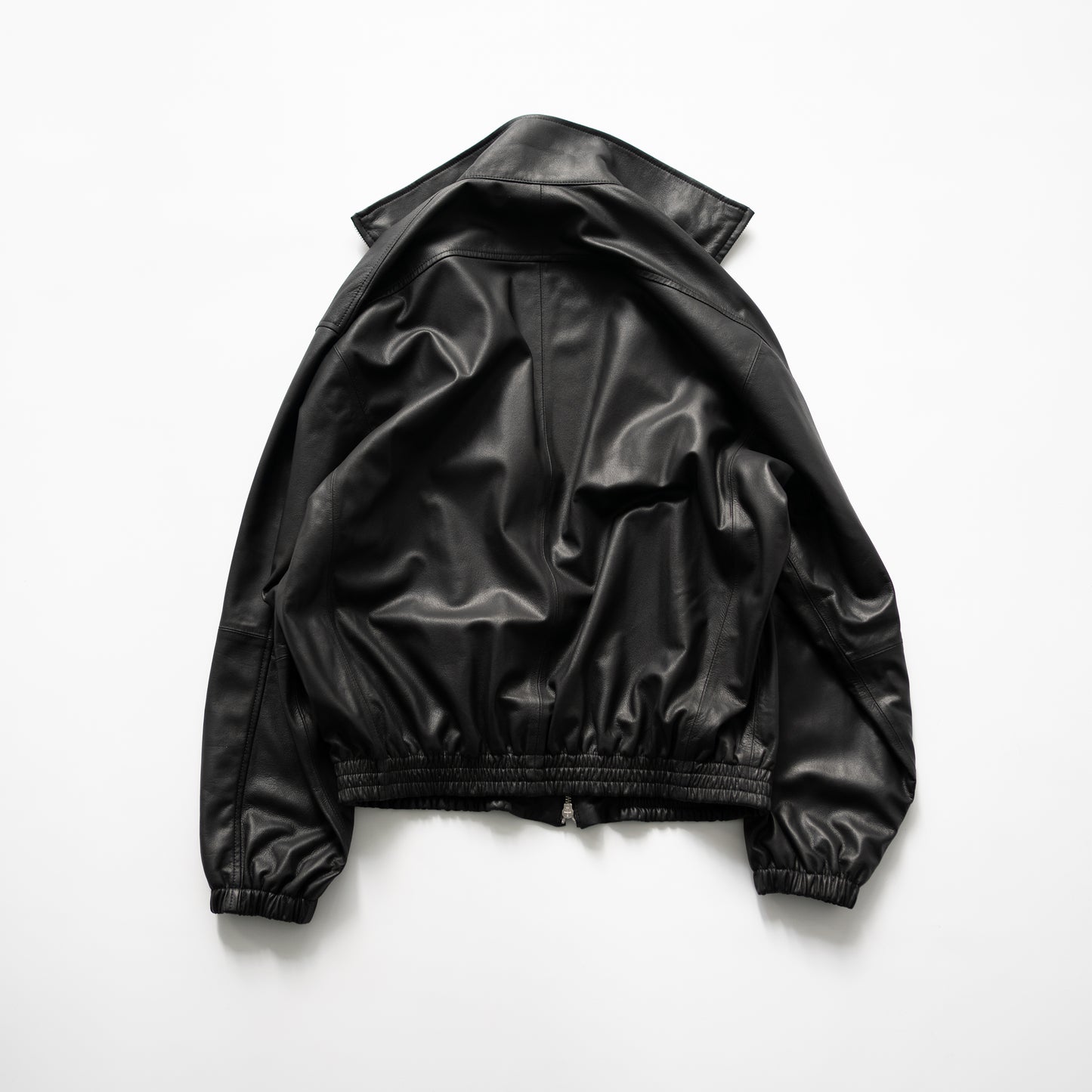 YOKE/ LEATHER TRAINING JACKET "BLACK"