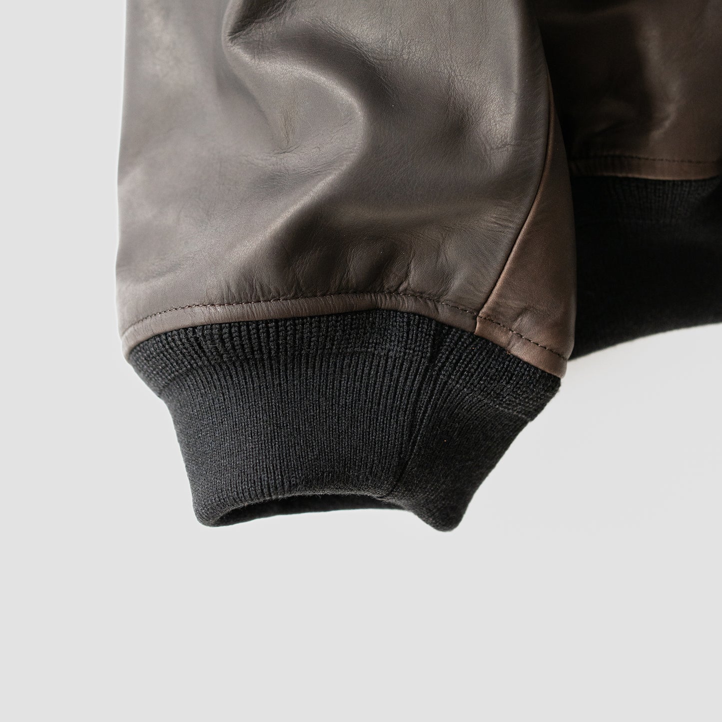 ROTOL/ LEATHER BOMBER JACKET "BLACK"