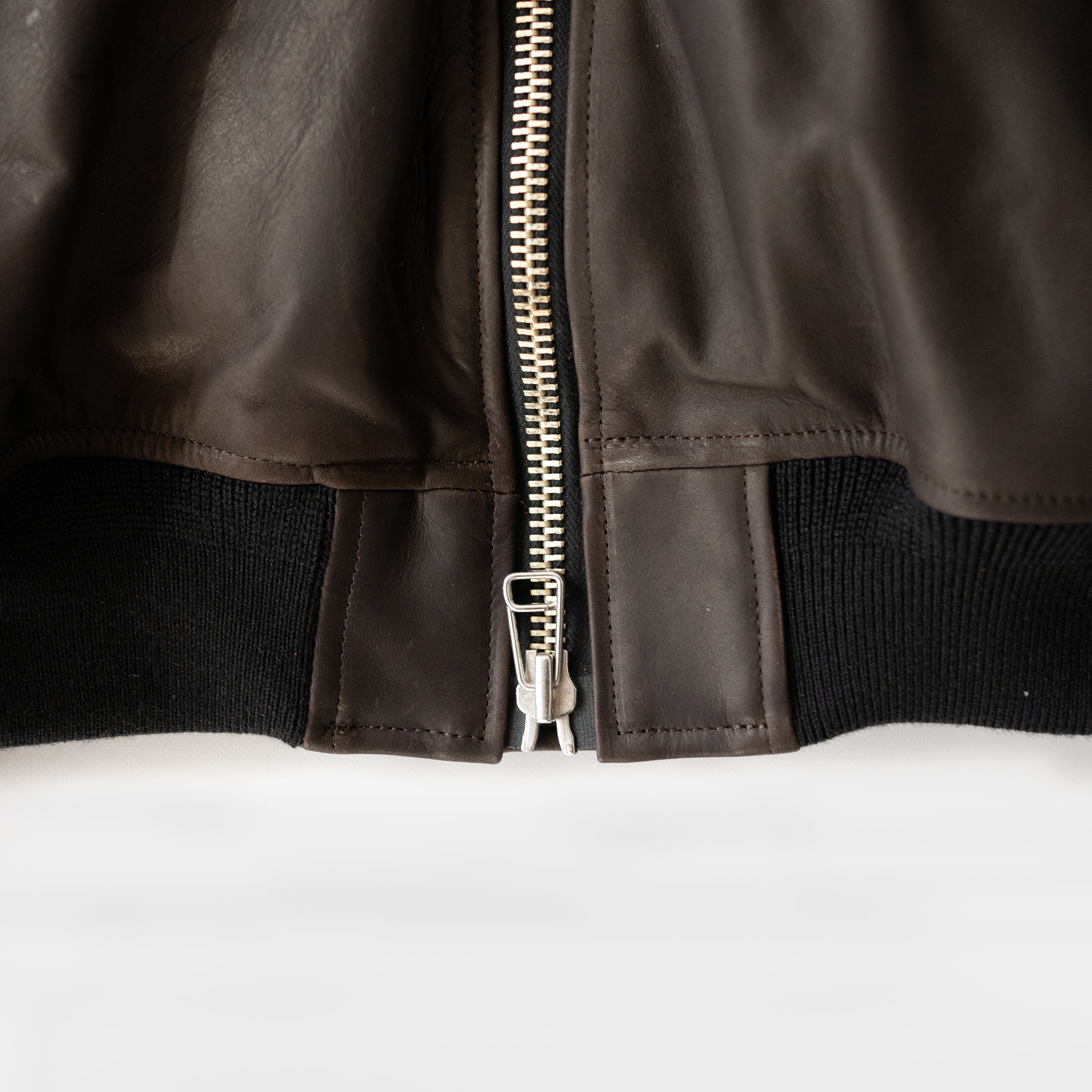 ROTOL/ LEATHER BOMBER JACKET 
