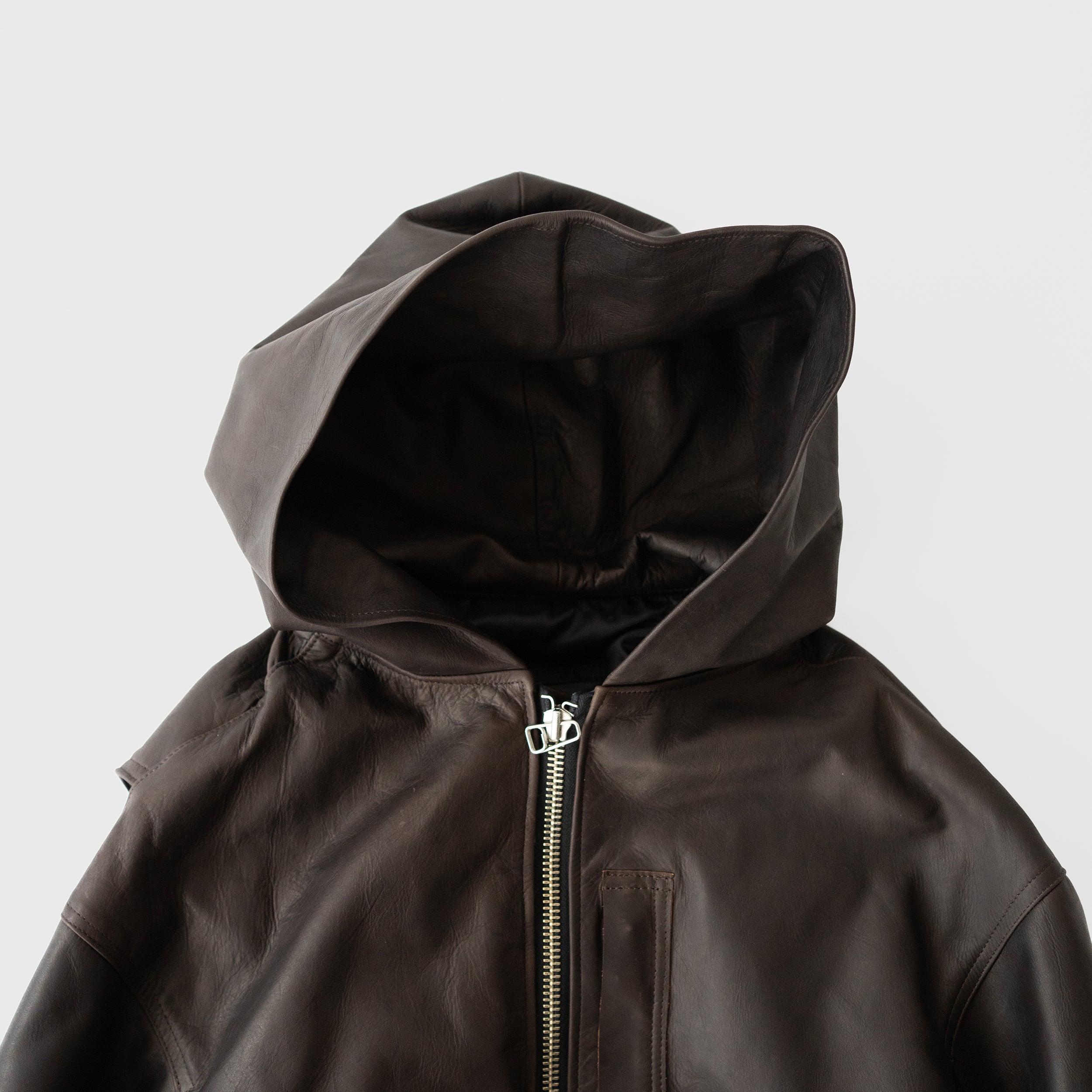 ROTOL/ LEATHER BOMBER JACKET 