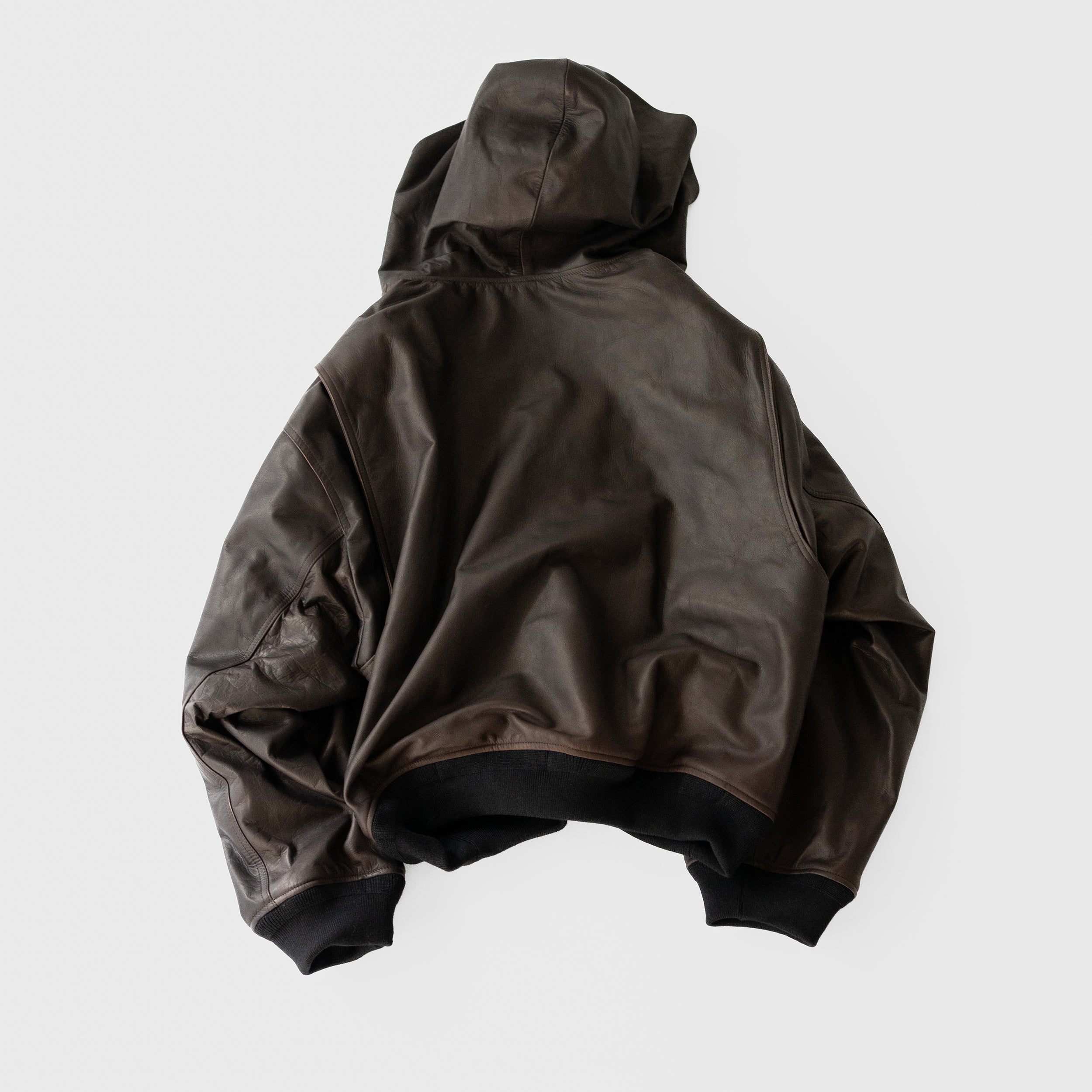 ROTOL/ LEATHER BOMBER JACKET 