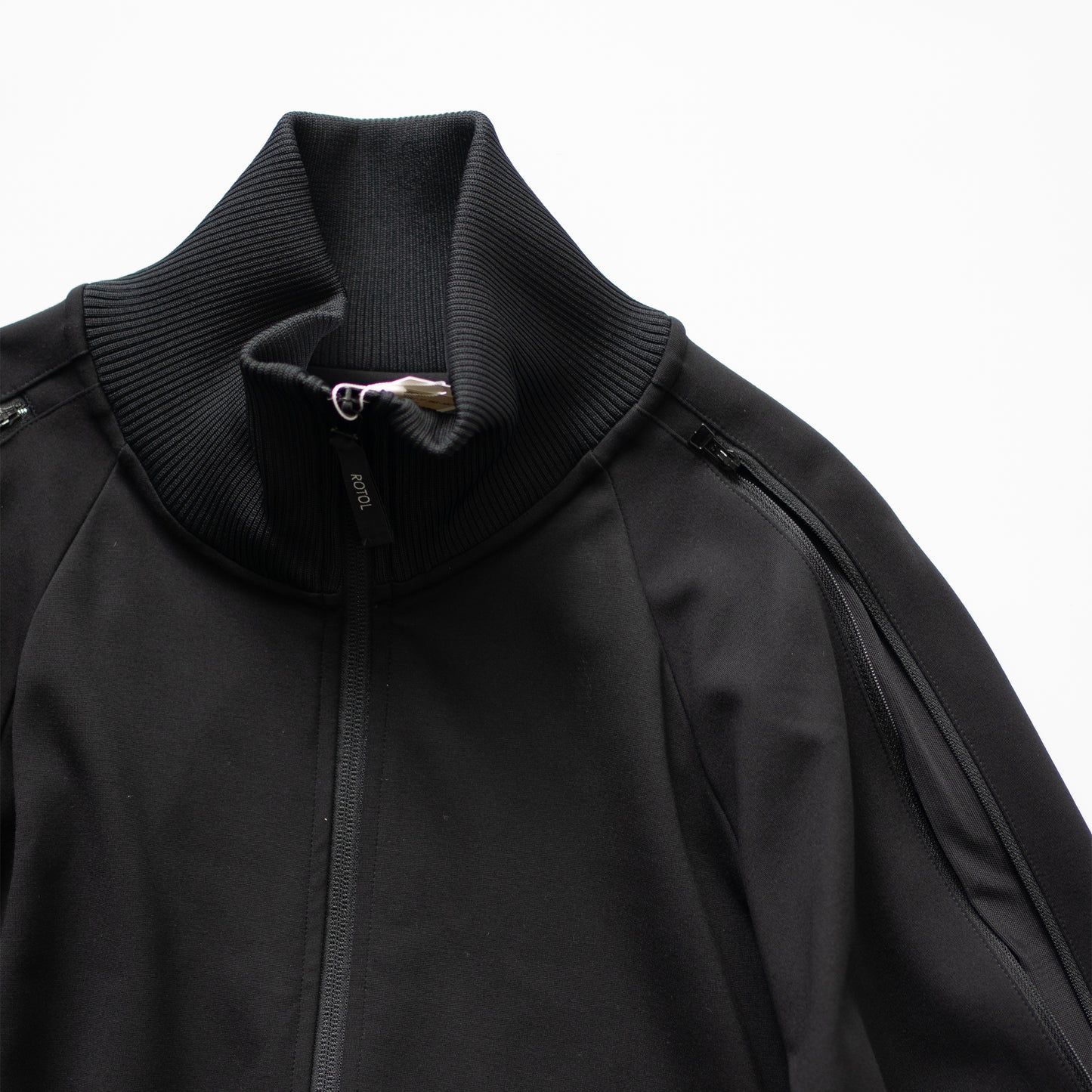 ROTOL/ DOUBLE ZIP TRACK JACKET "BLACK"