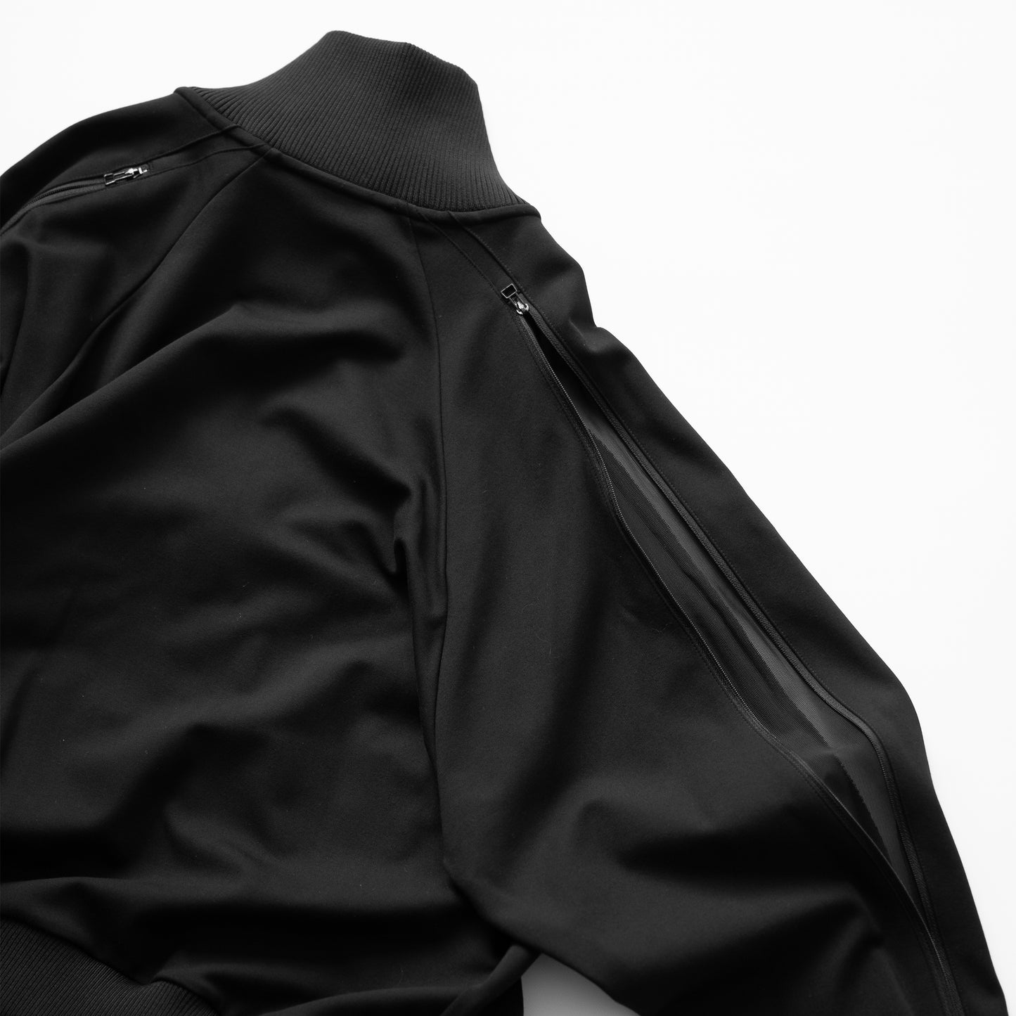 ROTOL/ DOUBLE ZIP TRACK JACKET "BLACK"