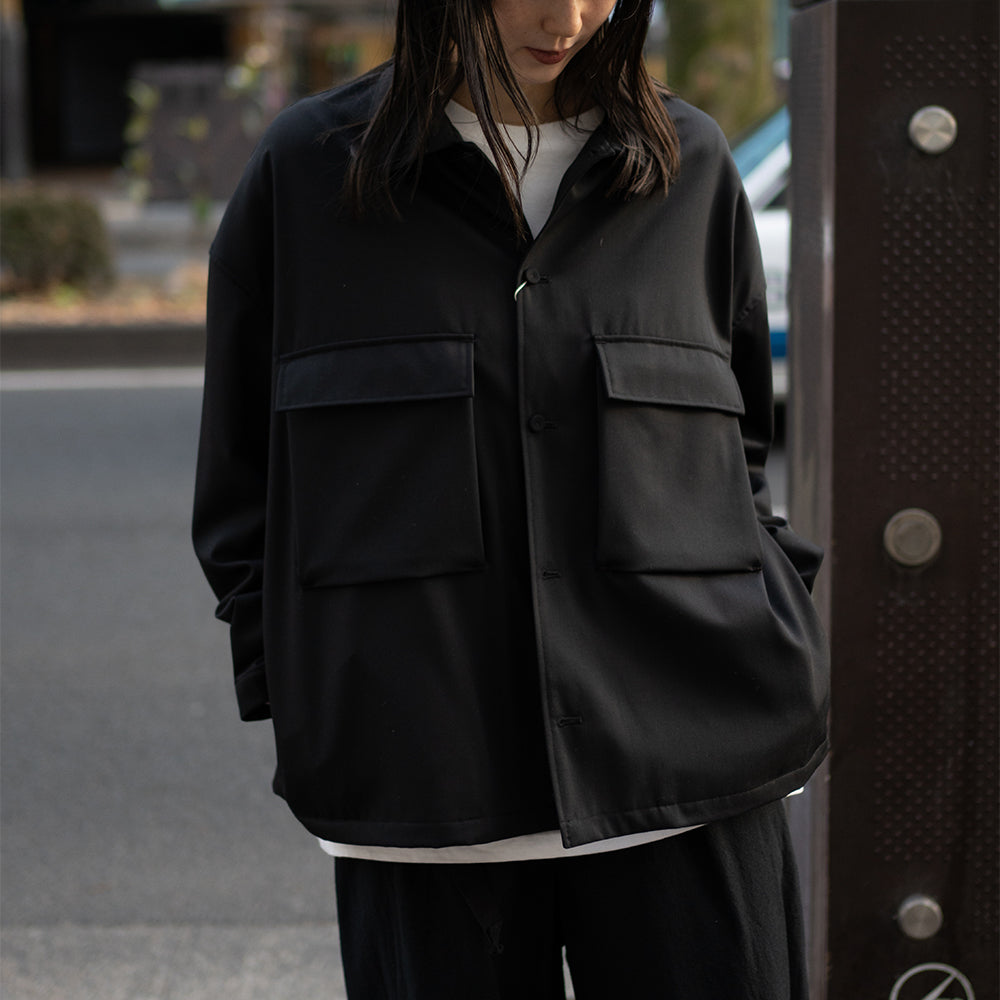 SEEALL/ POCKET BLOUSON "BLACK"