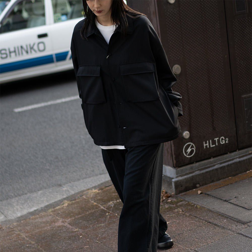SEEALL/ POCKET BLOUSON "BLACK"