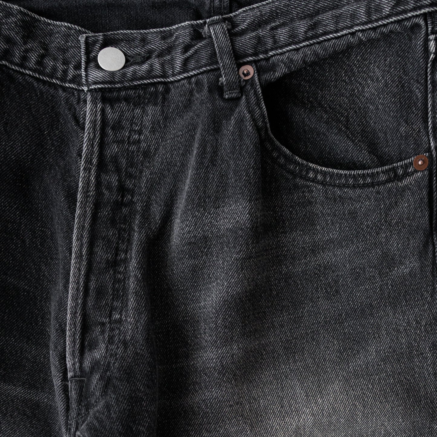 ssstein/ OVERSIZE FIT DENIM PANTS "BLACK"