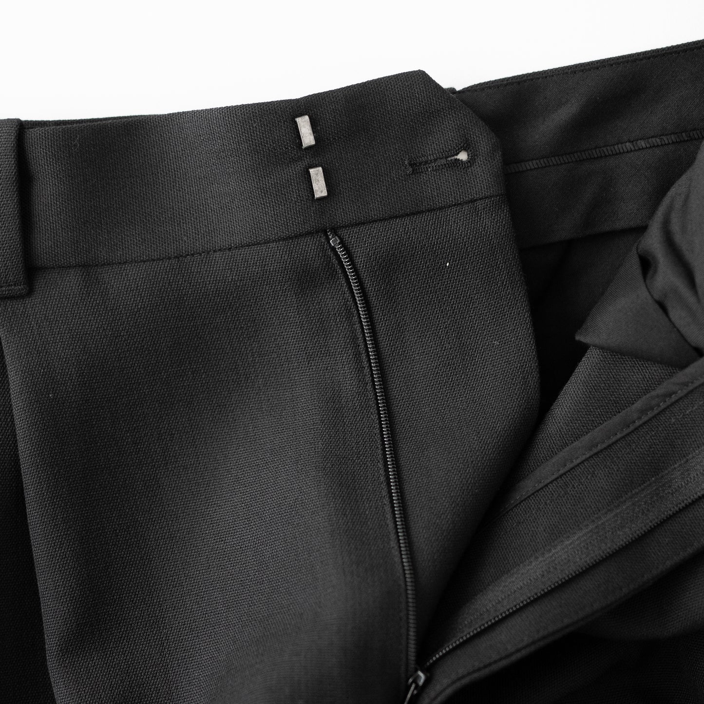 STUDIO NICHOLSON/ LINE -DOUBLE PLEAT VOLUME PANTS  "BLACK"