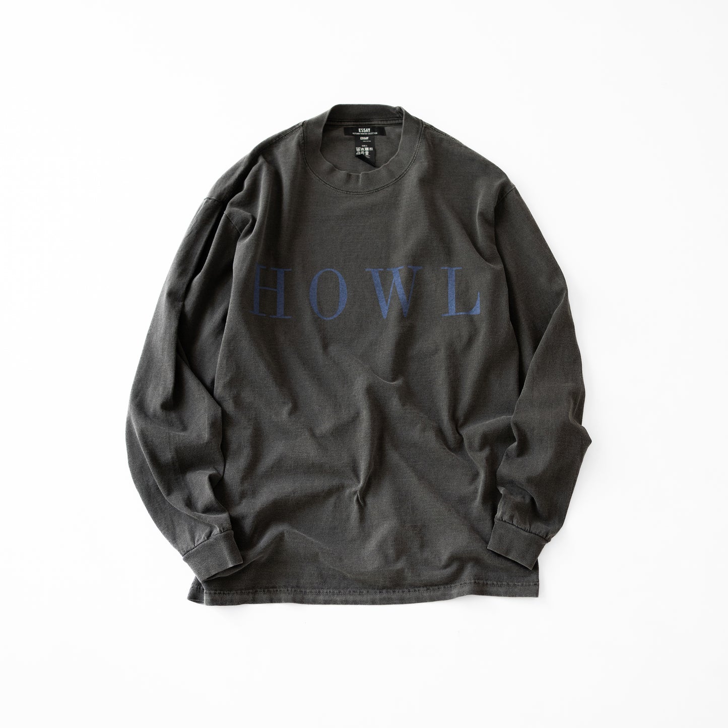 ESSAY/ PIGMENT DROPSHOULDER LONG T-SHIRT "HOWL"