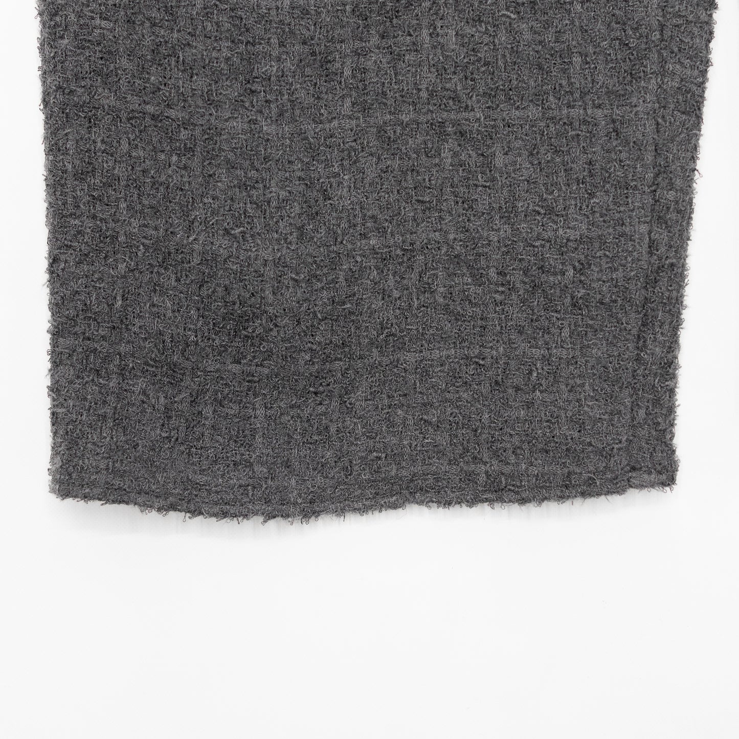 nonnotte/ Draping Elastic In Tuck Wide Trousers "Charcoal Top"