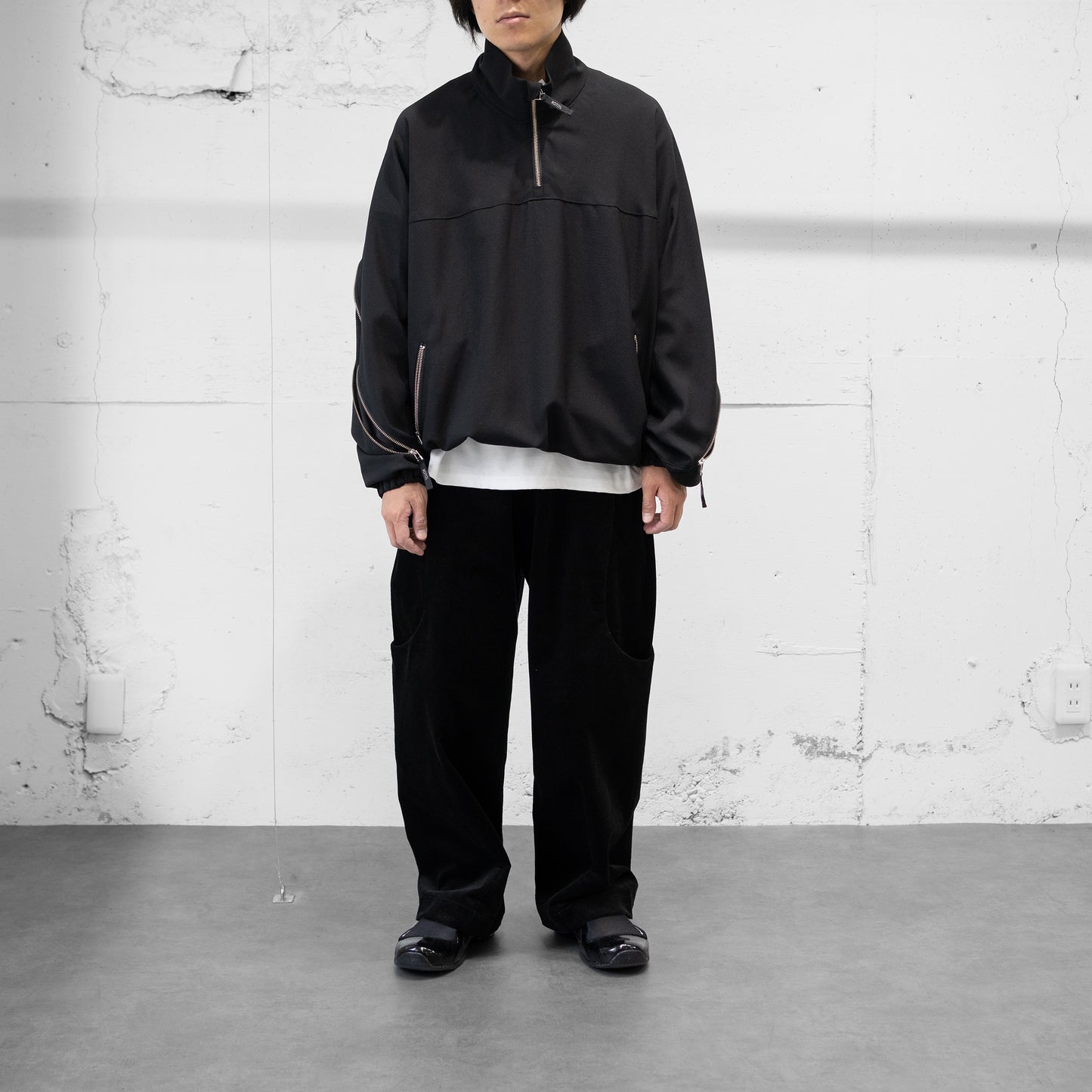 ROTOL/ HALF ZIP PULLOVER "BLACK"