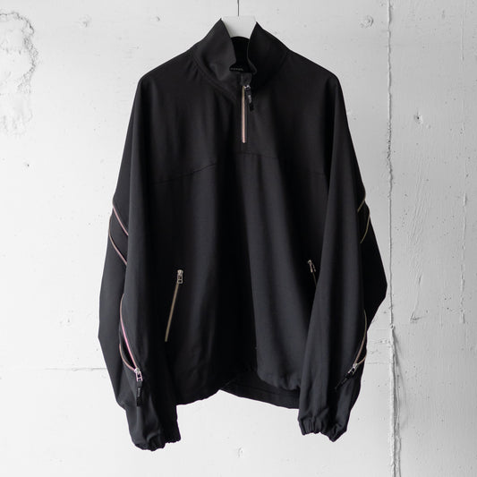 ROTOL/ HALF ZIP PULLOVER "BLACK"