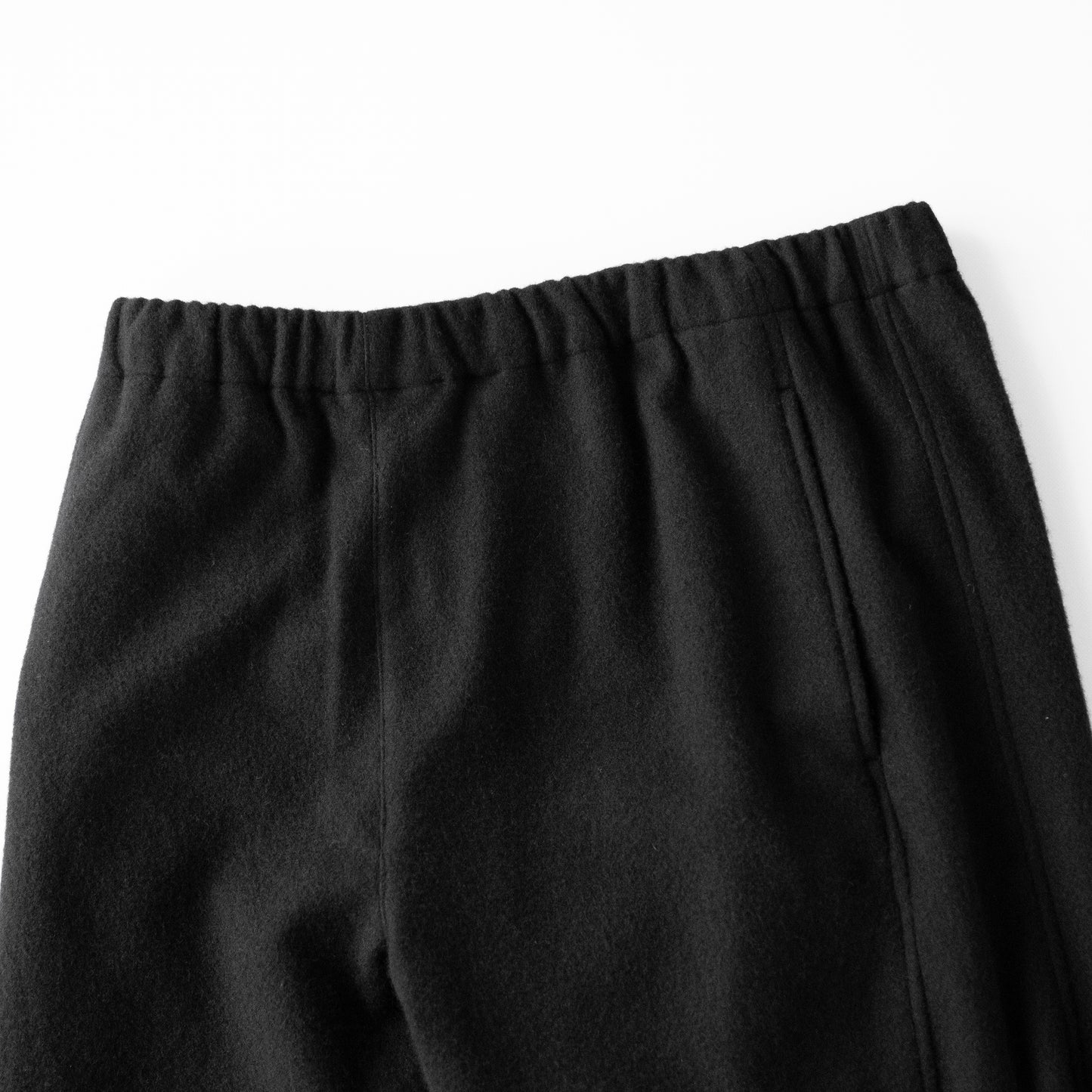 ssstein/ WOOL/CASHMERE FLEECE EASY TWIST TROUSERS "BLACK"