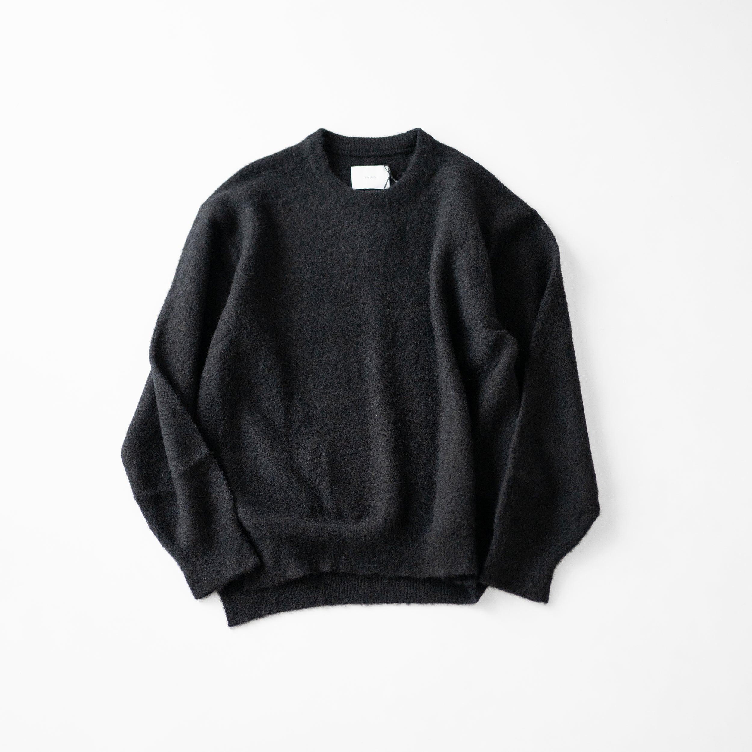 ssstein(シュタイン)/ WOOL/ALPACA MILLED KNIT CREW NECK LS