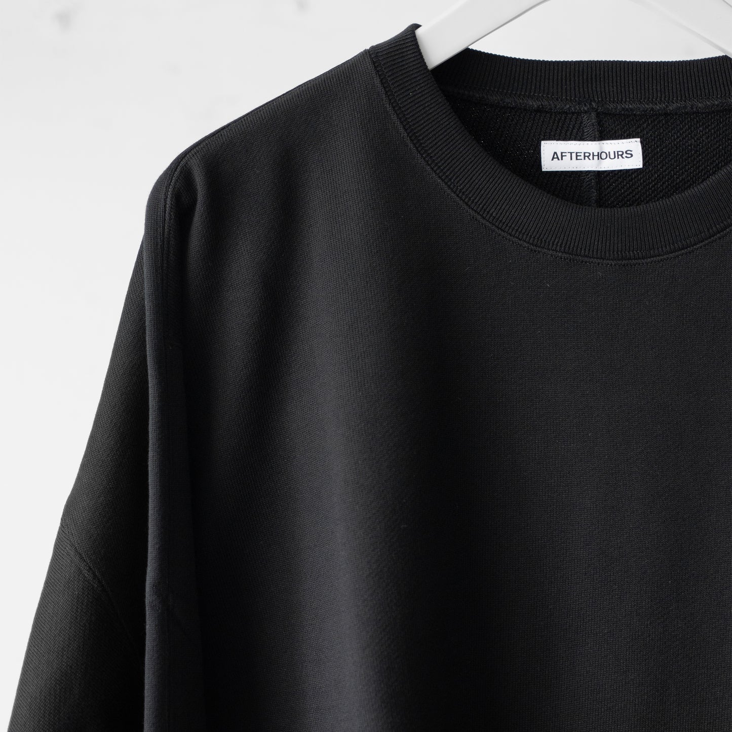 AFTERHOURS / BENDING LINE SWEAT SHIRT "BLACK"