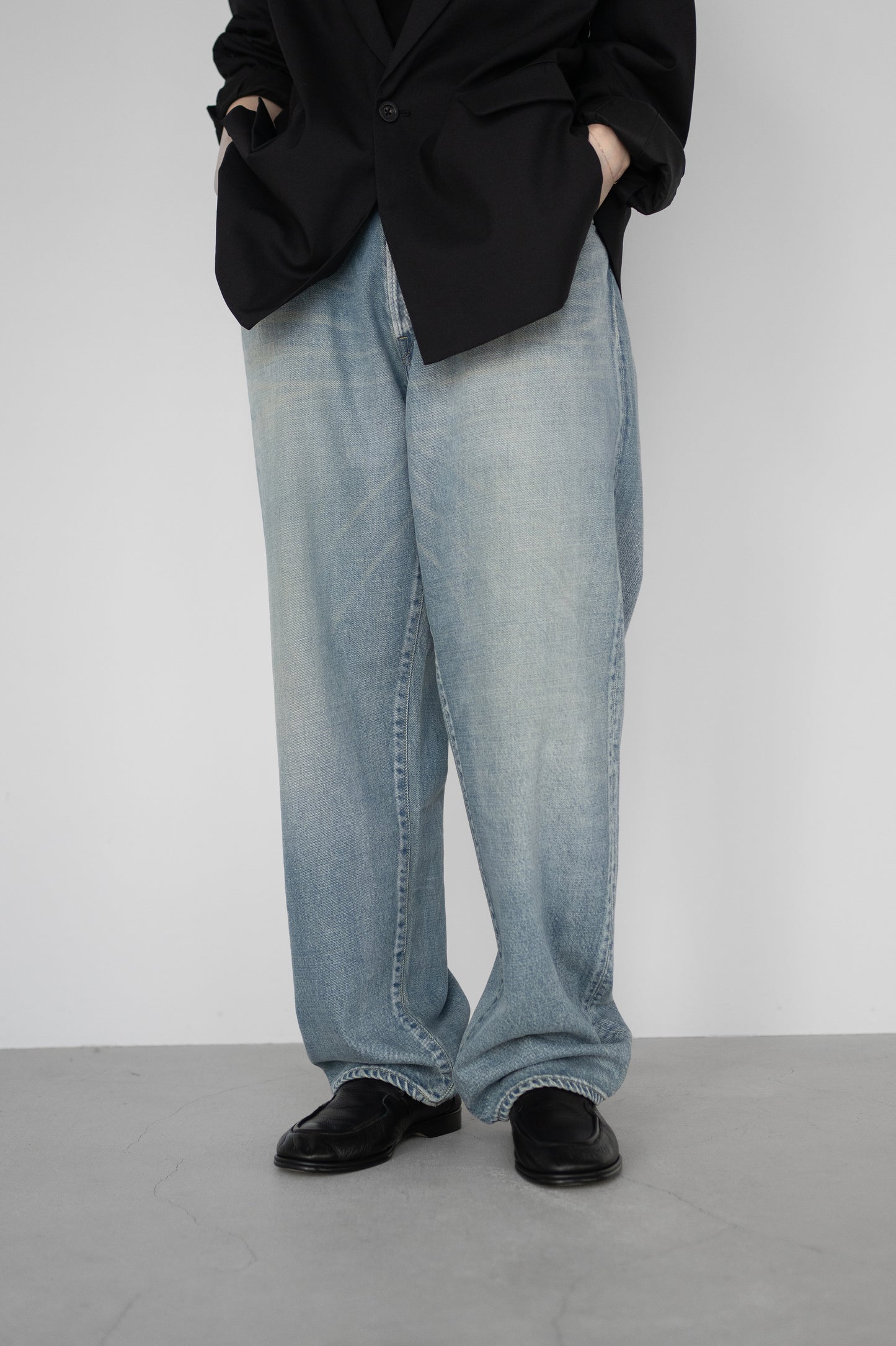 ssstein/ OVERSIZE FIT DENIM PANTS "INDIGO"