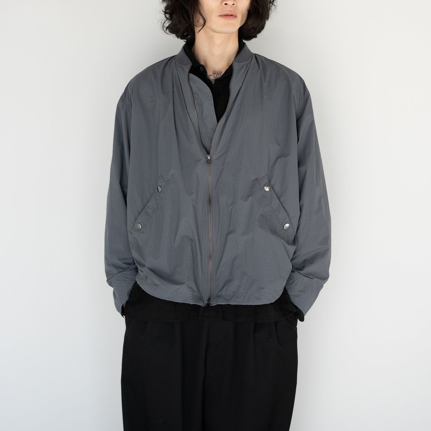 Antwort / NYLON FLIGHT JACKET "GREY"