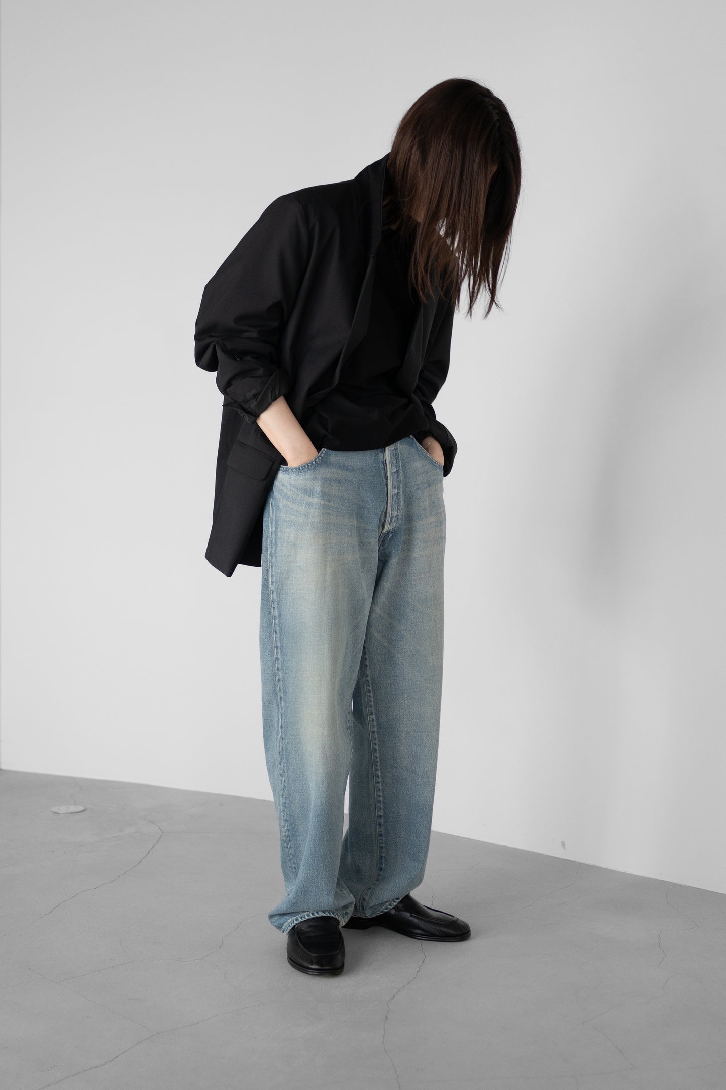 ssstein/ OVERSIZE FIT DENIM PANTS "INDIGO"