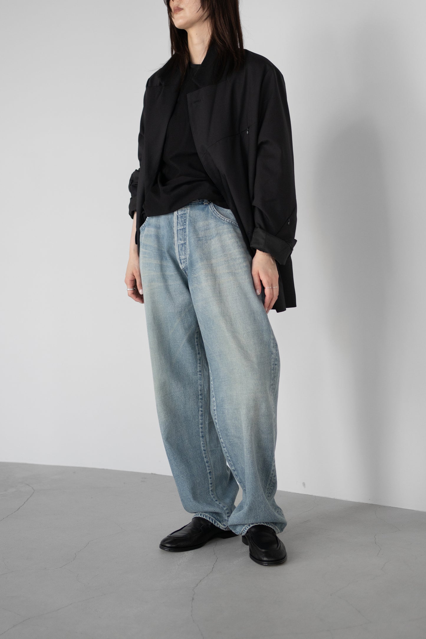 ssstein/ OVERSIZE FIT DENIM PANTS "INDIGO"