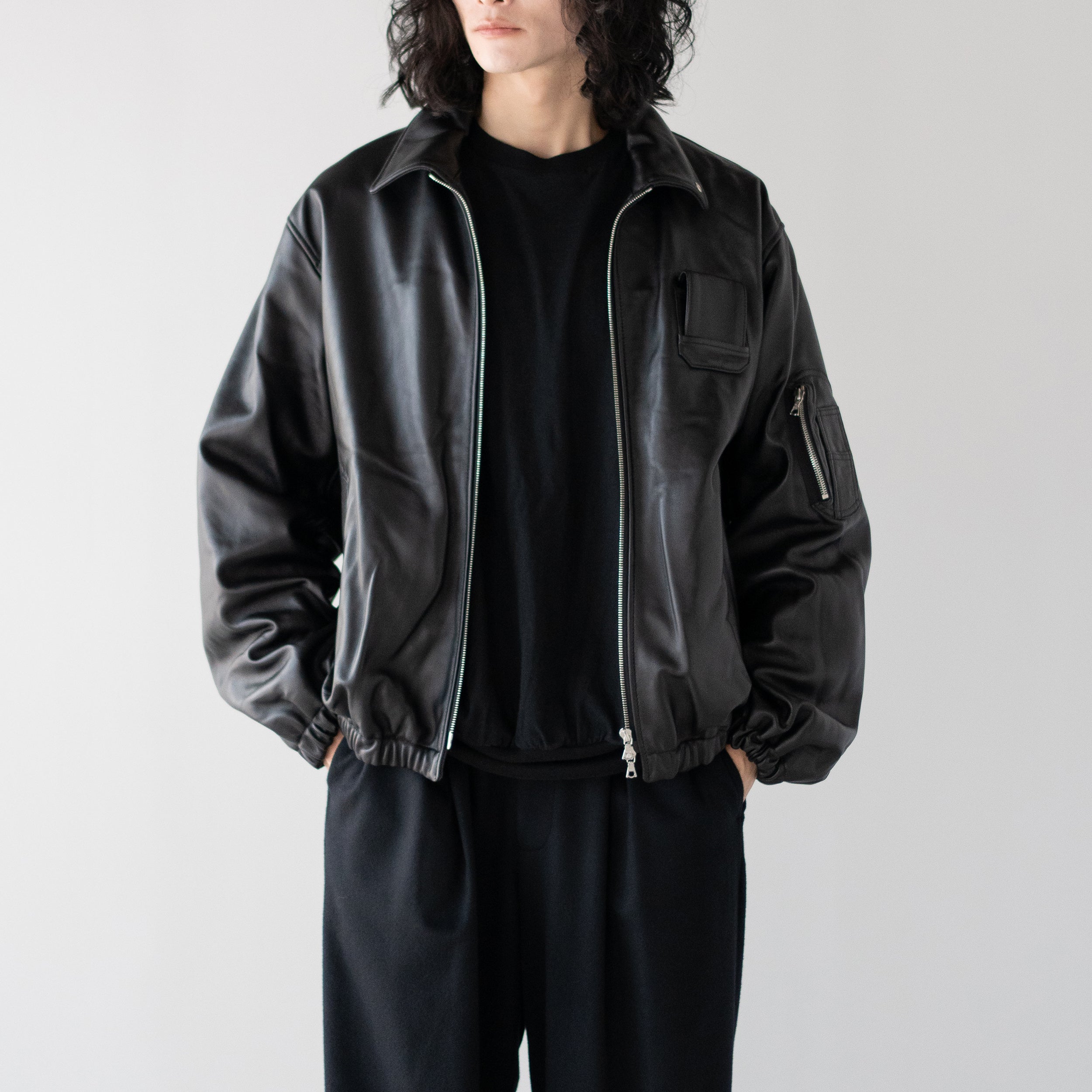 sssstein SHEEP LEATHER FLIGHT JACKET レザー ssstein(シュタイン)/ SHEEP LEATHER FLIGHT JACKET 