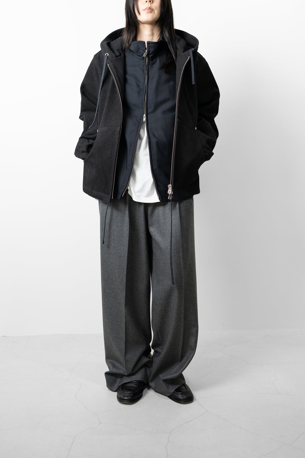 SAGE NATION / Hoodie Jacket  "Black"