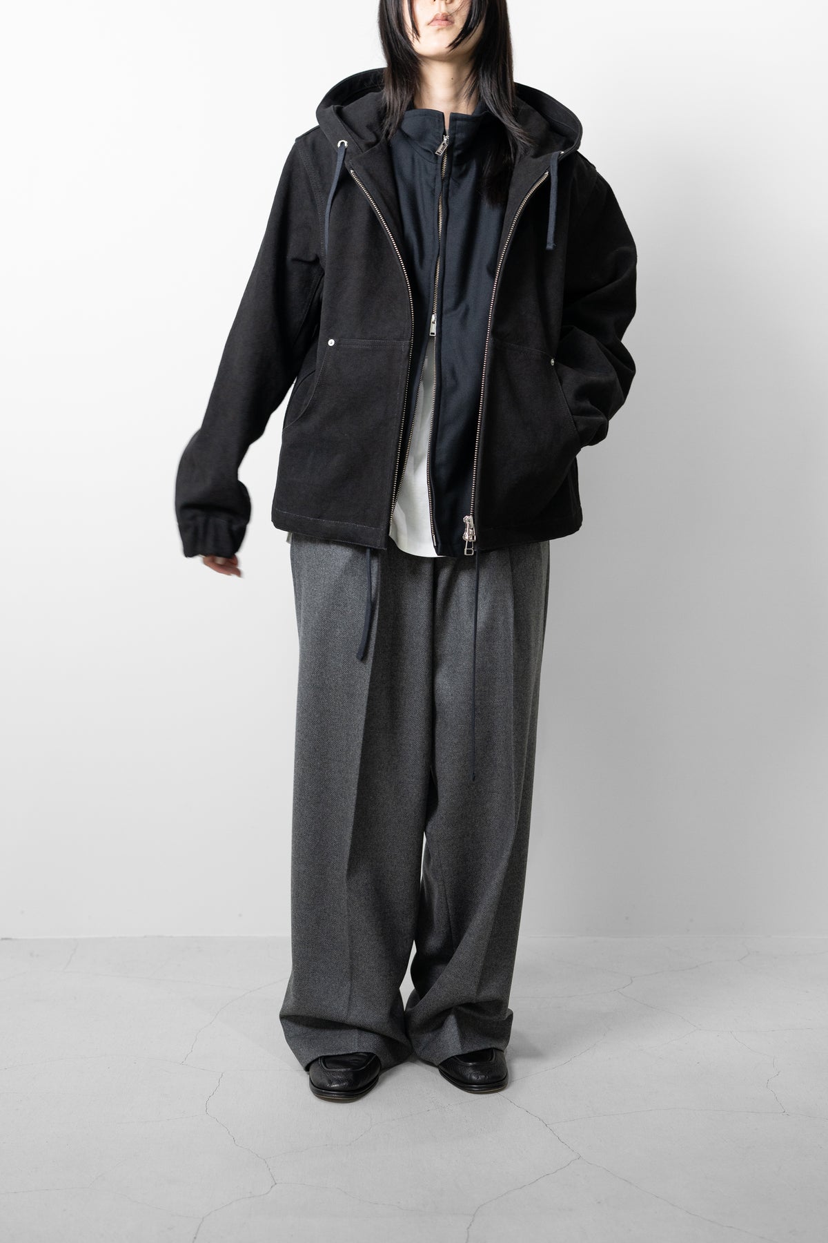 SAGE NATION / Hoodie Jacket  "Black"