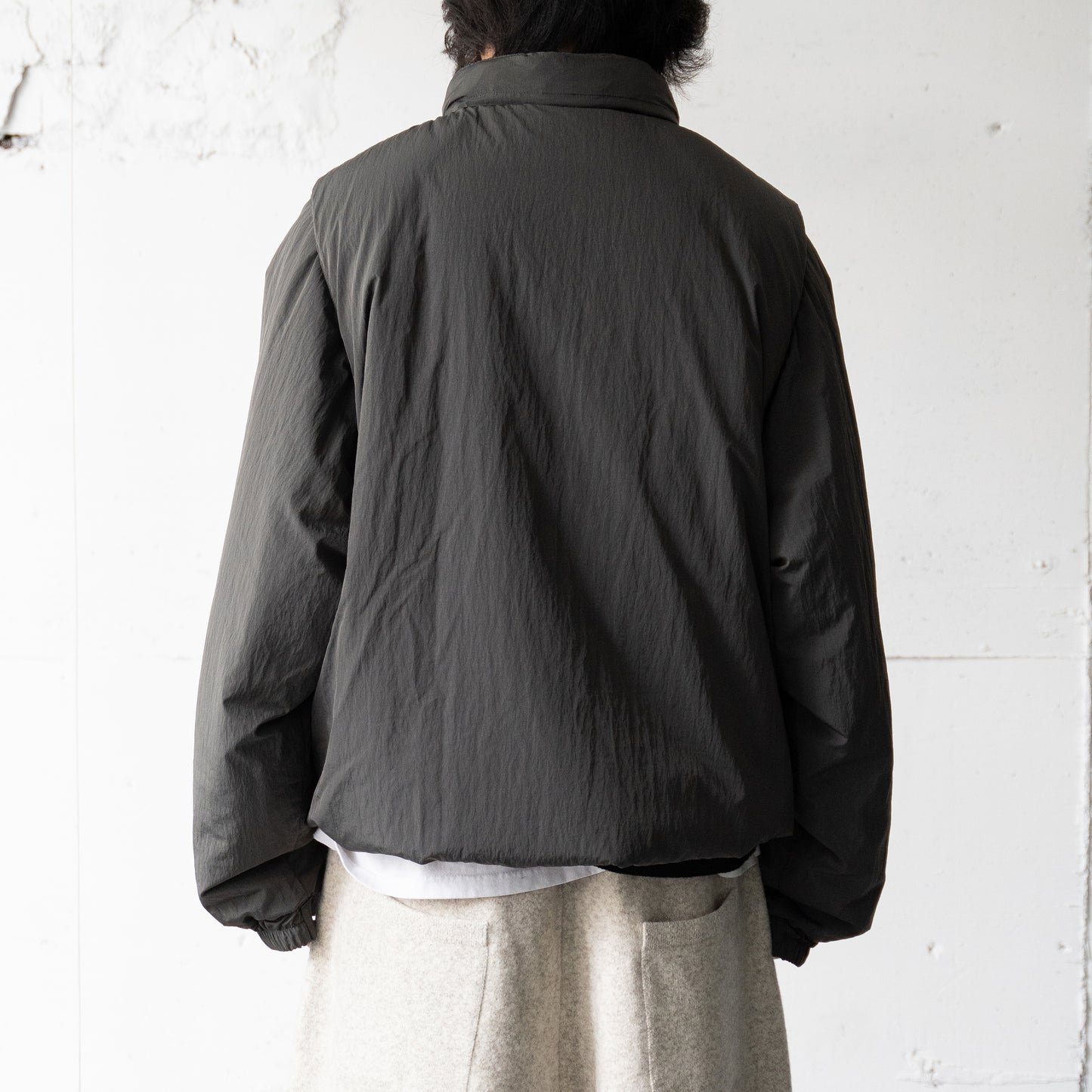 YOKE/ DETACHABLE MILYTARY BLOUSON "CHARCOAL"