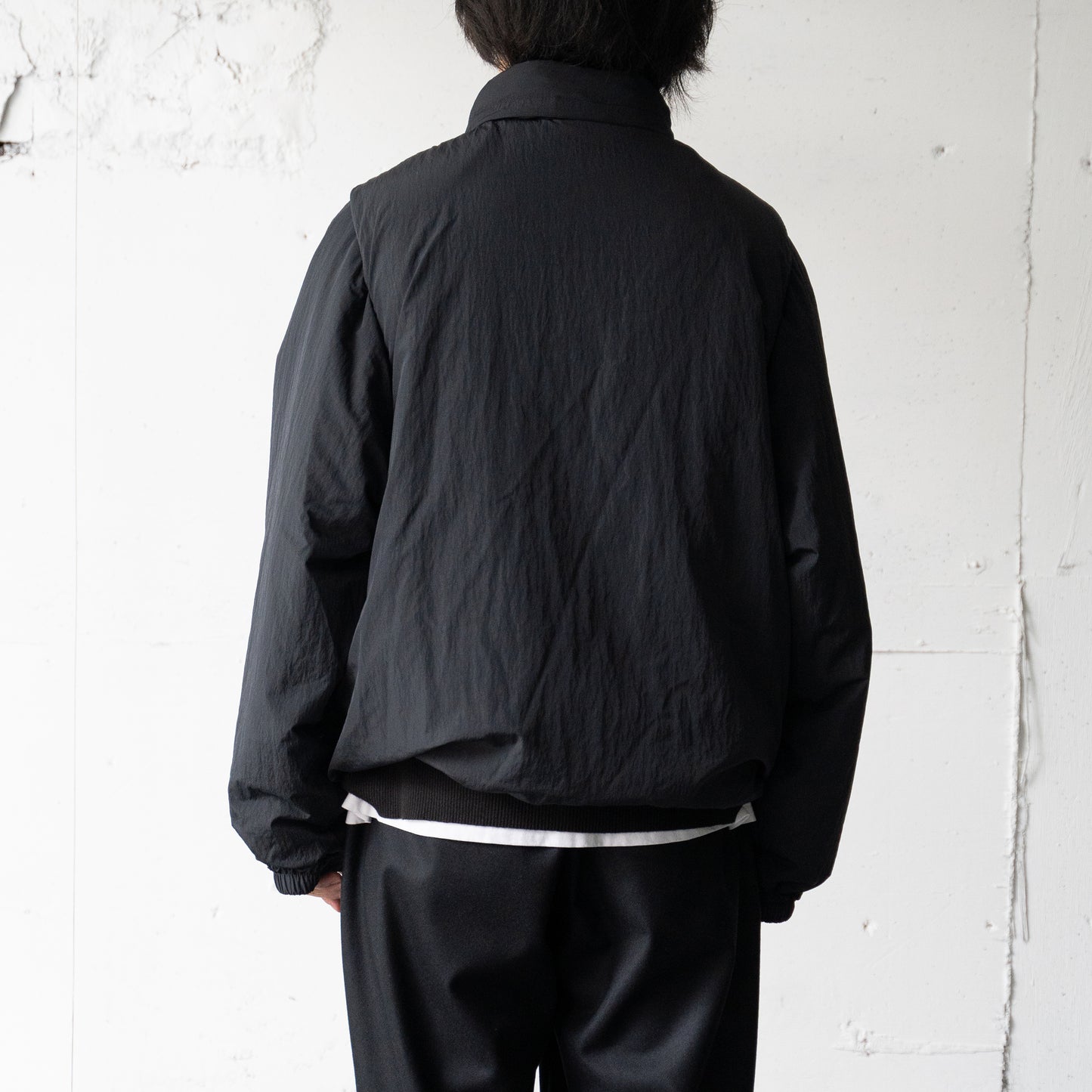 YOKE/ DETACHABLE MILYTARY BLOUSON "BLACK"