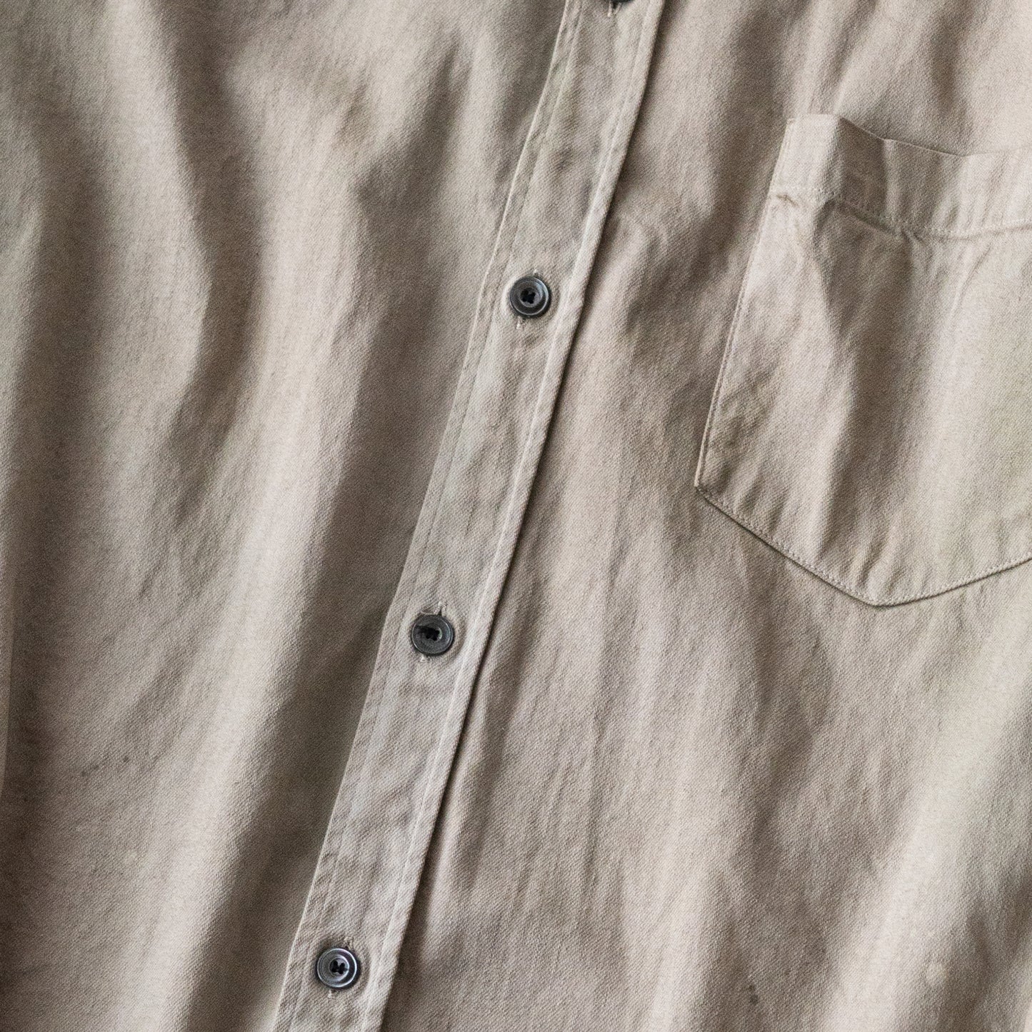 ANCELLM / DENIM DRESS SHIRT "SAND"