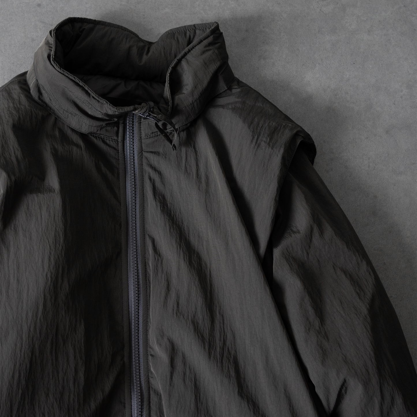 YOKE/ DETACHABLE MILYTARY BLOUSON "CHARCOAL"