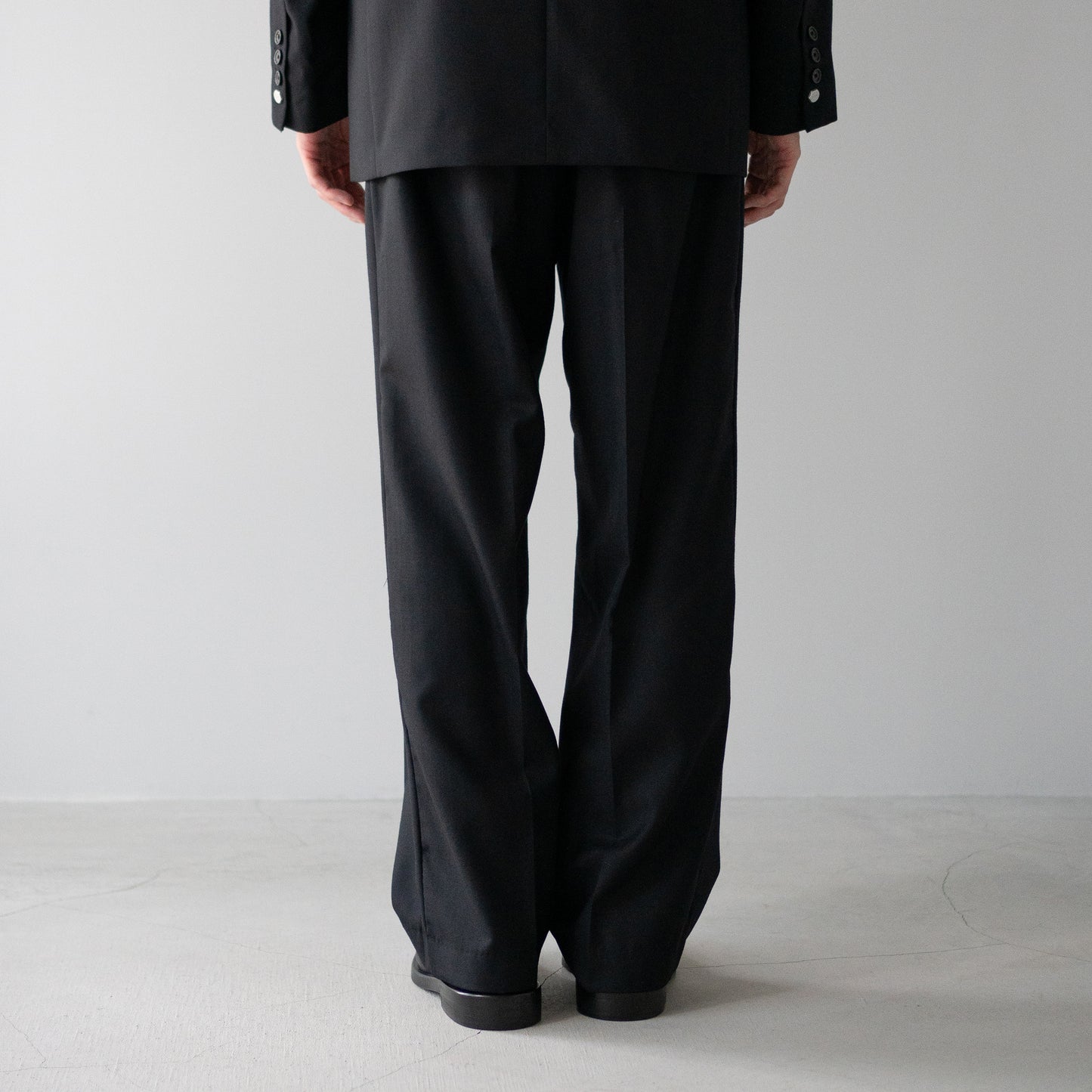 ROTOL/ SUPER HIGH WAIST SLACKS "BLACK"