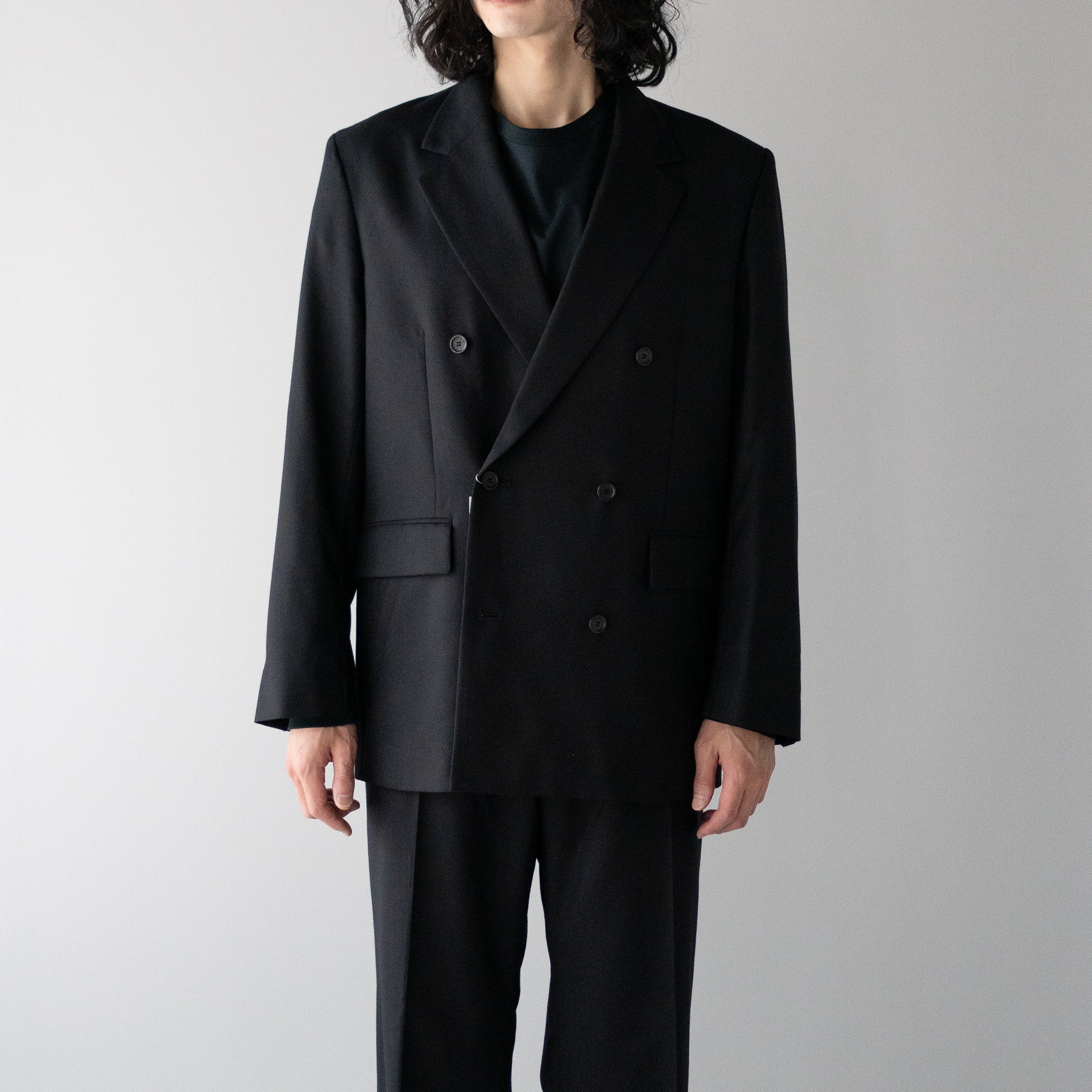 ESSAY Double Tailored Jacket　Black ROTOL(ロトル)/ DOUBLE TAILORED JACKET 