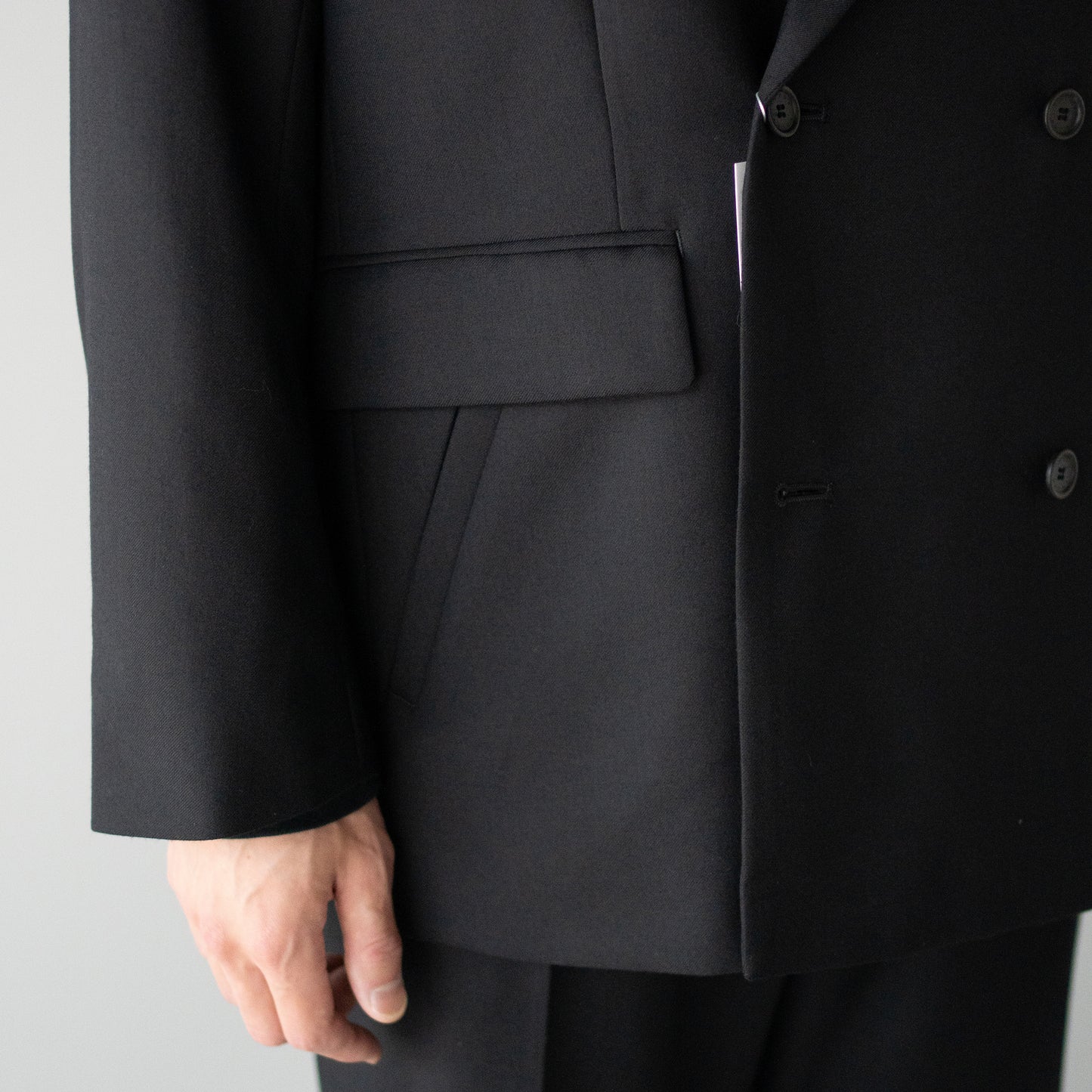 ROTOL/ DOUBLE TAILORED JACKET "BLACK"