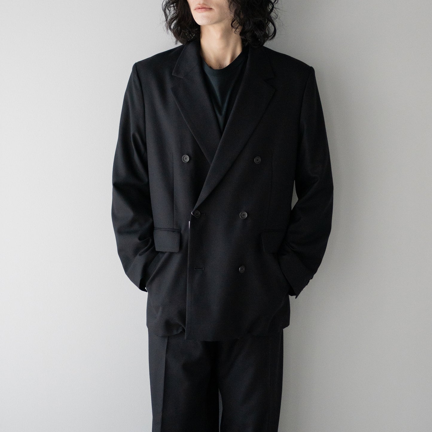 ROTOL/ DOUBLE TAILORED JACKET "BLACK"