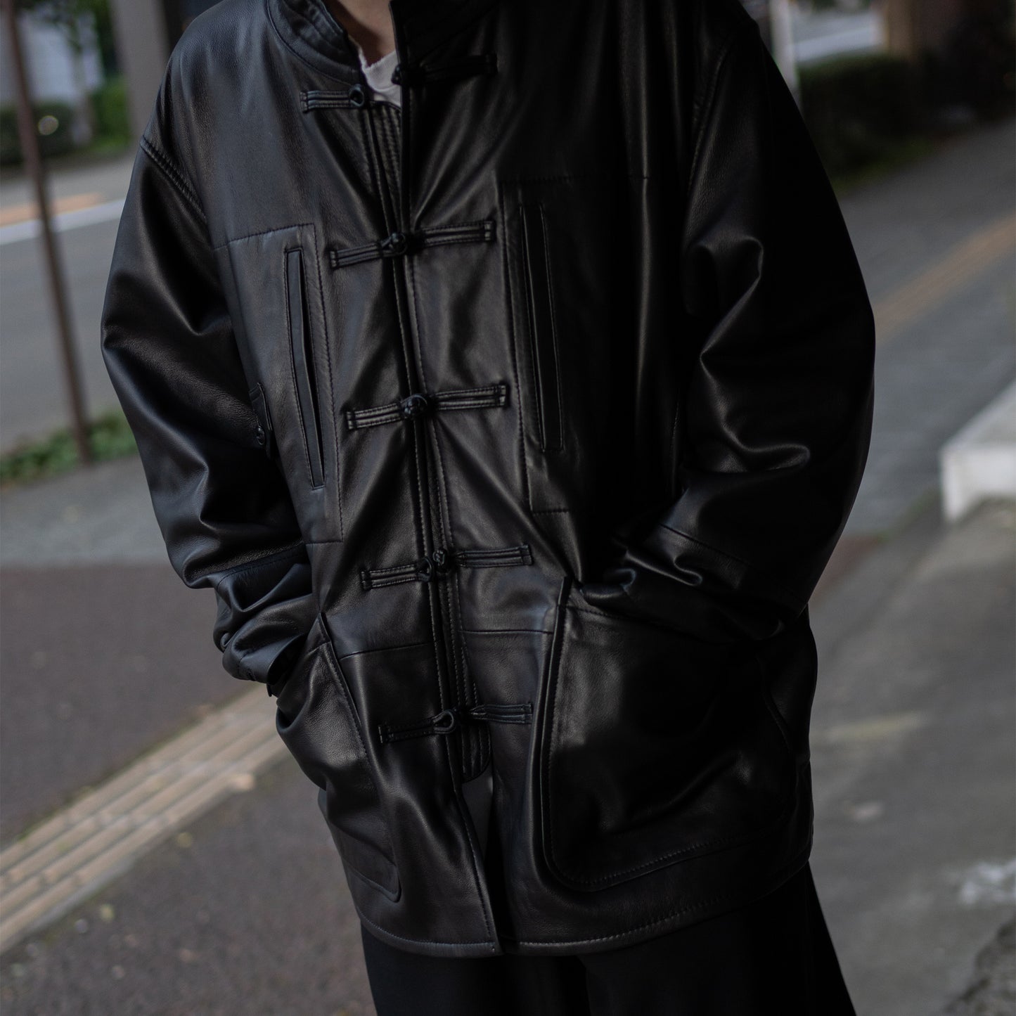 CCU / CHINA SHIRT JACKET "BLK"