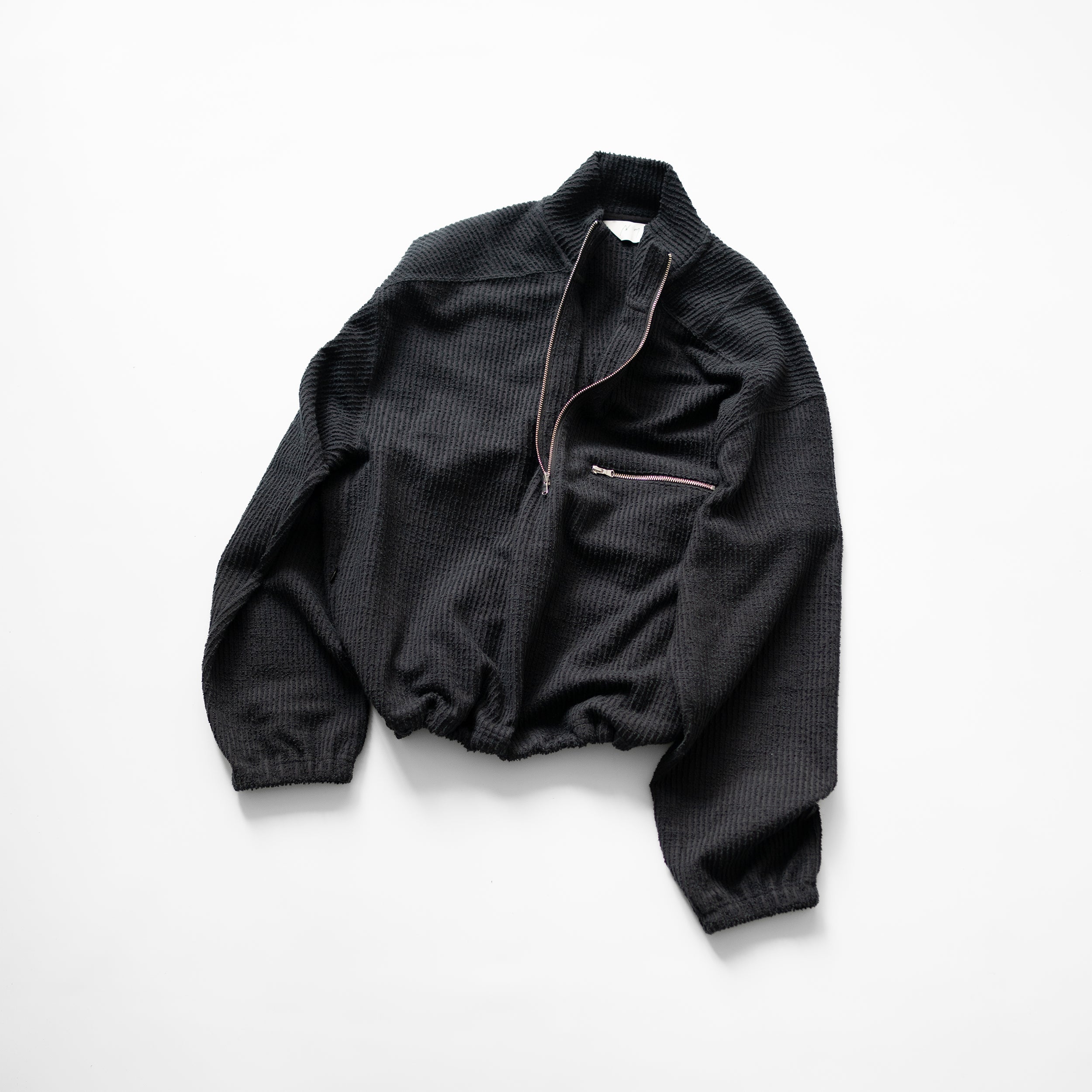 ANCELLM(アンセルム) / CUT STRIPE HALF ZIP PULL OVER SHIRT ANCELLM(アンセルム) / CUT STRIPE HALF ZIP PULL OVER SHIRT