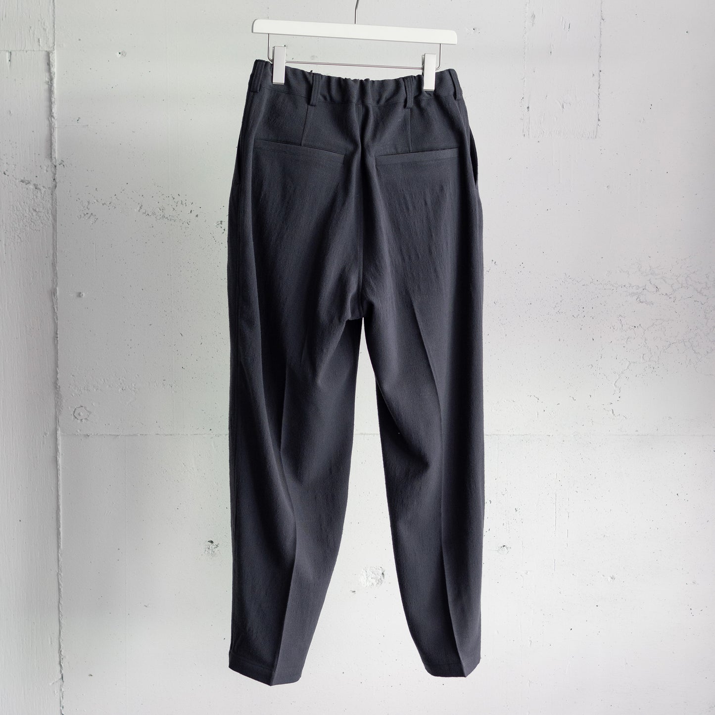 kontor/ 3 PLEAT WOOL PANTS "GREY"