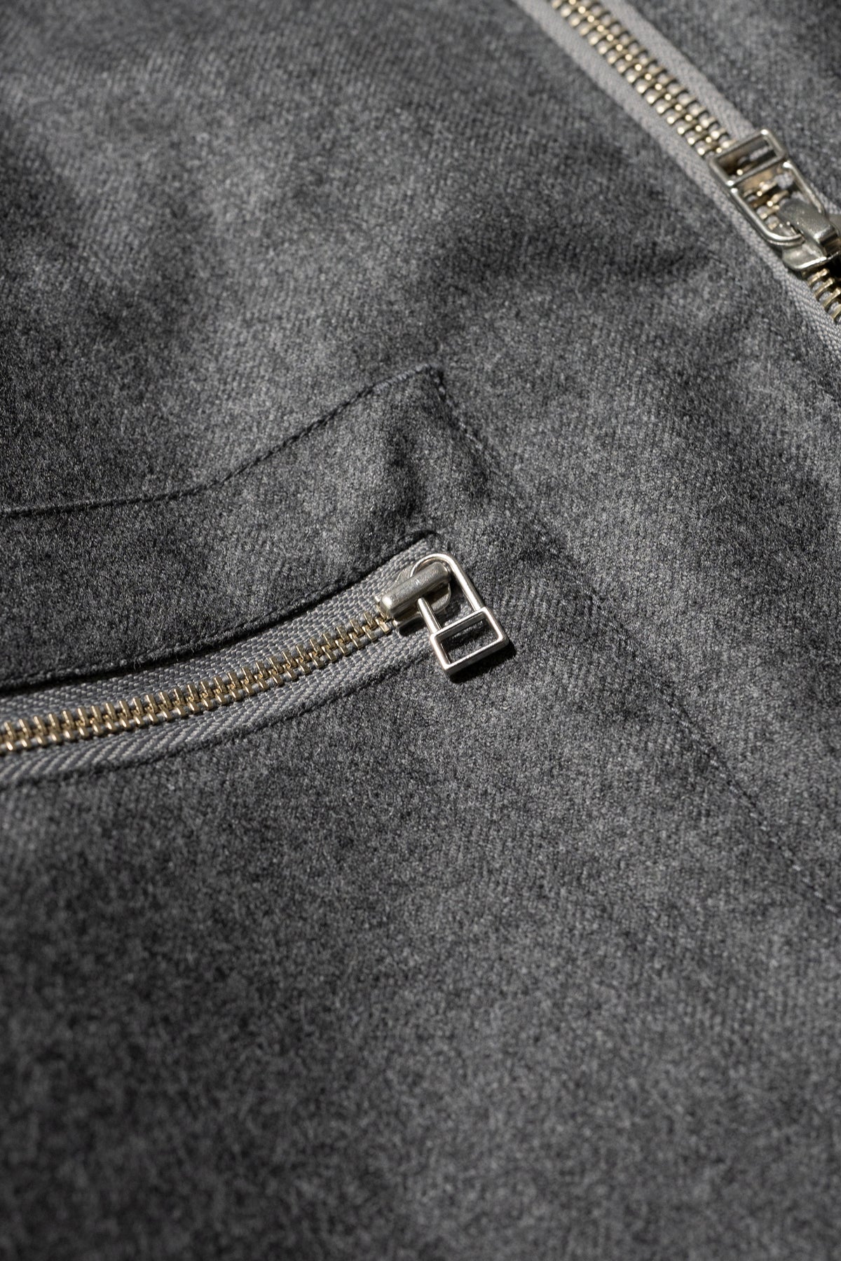 Afiit / WOOL ZIP SHIRT   "GRAY"